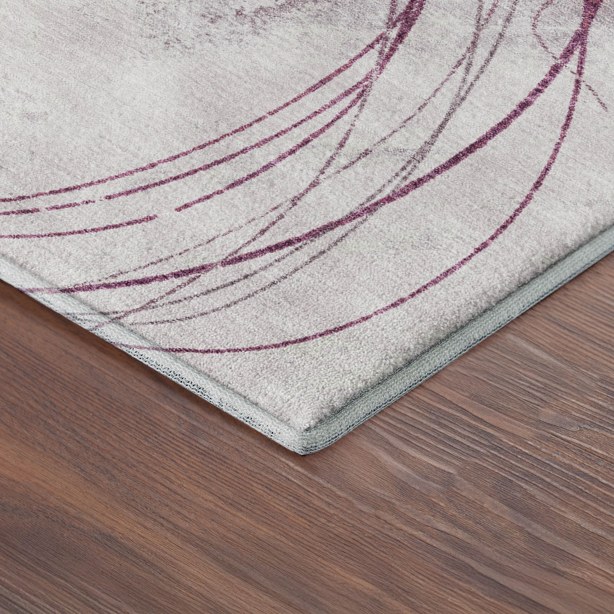 Istanbul Machine Washable Transitional Blush Pink Rug 1'8" x 2'6" #shape_Rectangle