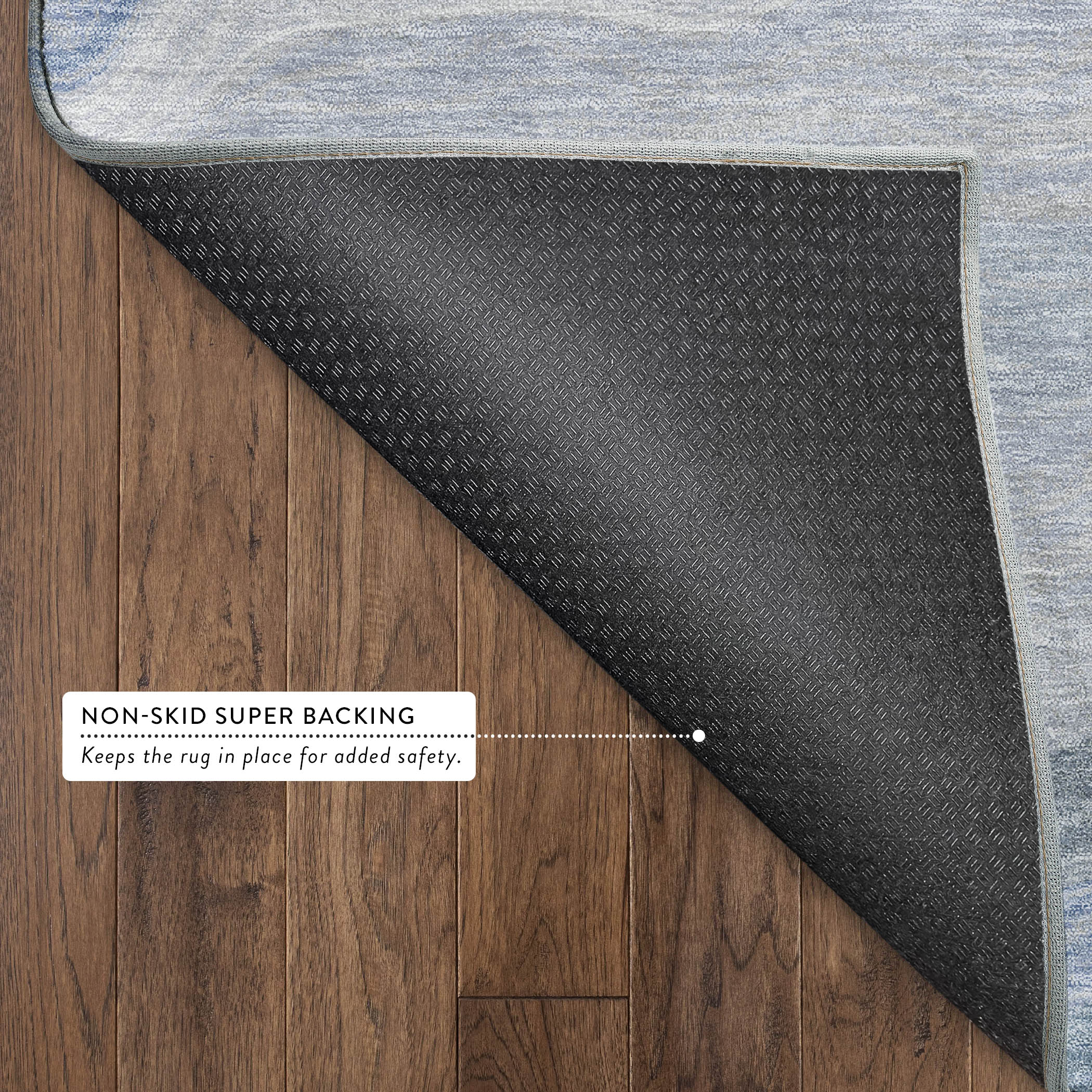 Sintra Machine Washable Transitional Denim Blue Rug 1'8" x 2'6" #shape_Rectangle