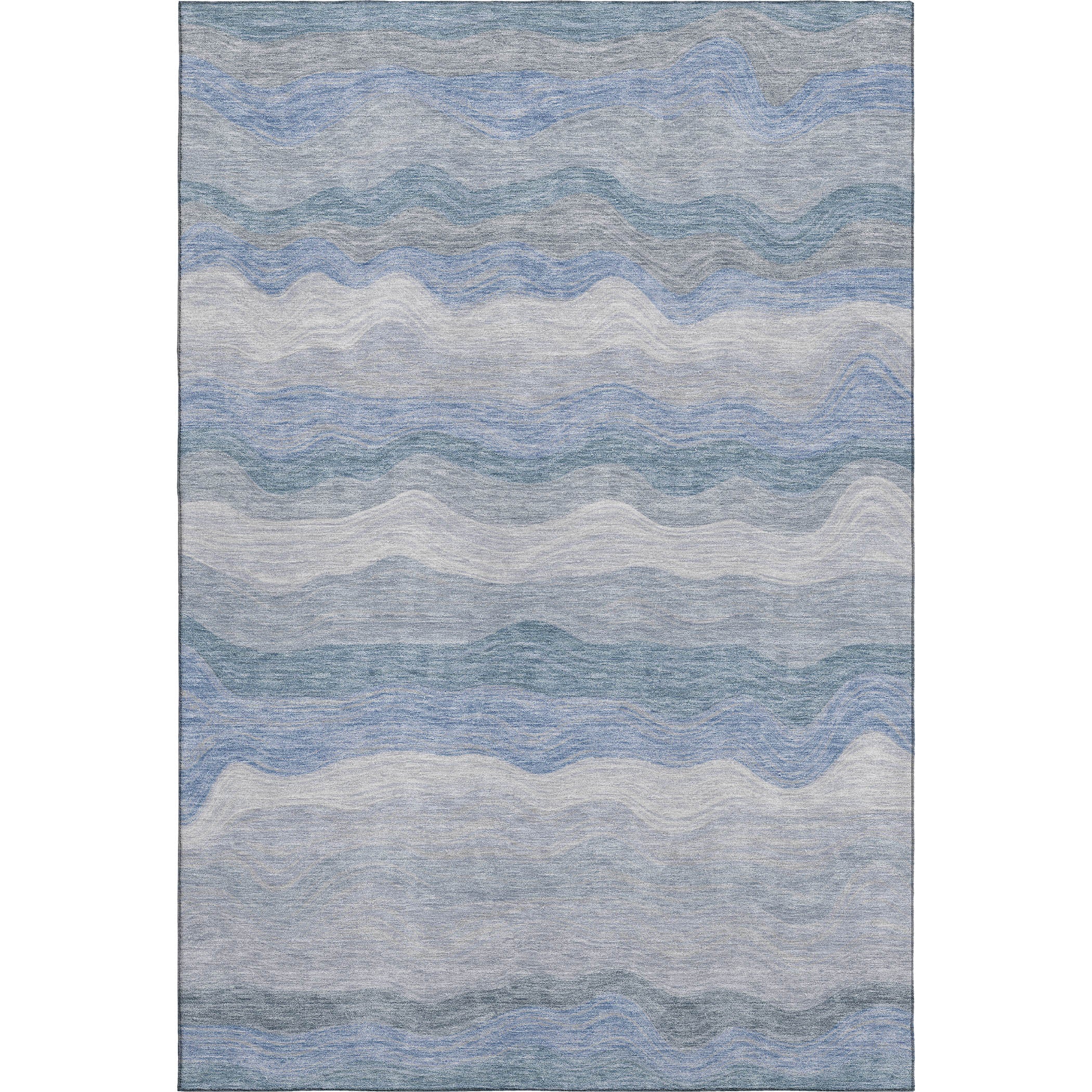 Sintra Machine Washable Transitional Denim Blue Rug 3' x 5' #shape_Rectangle