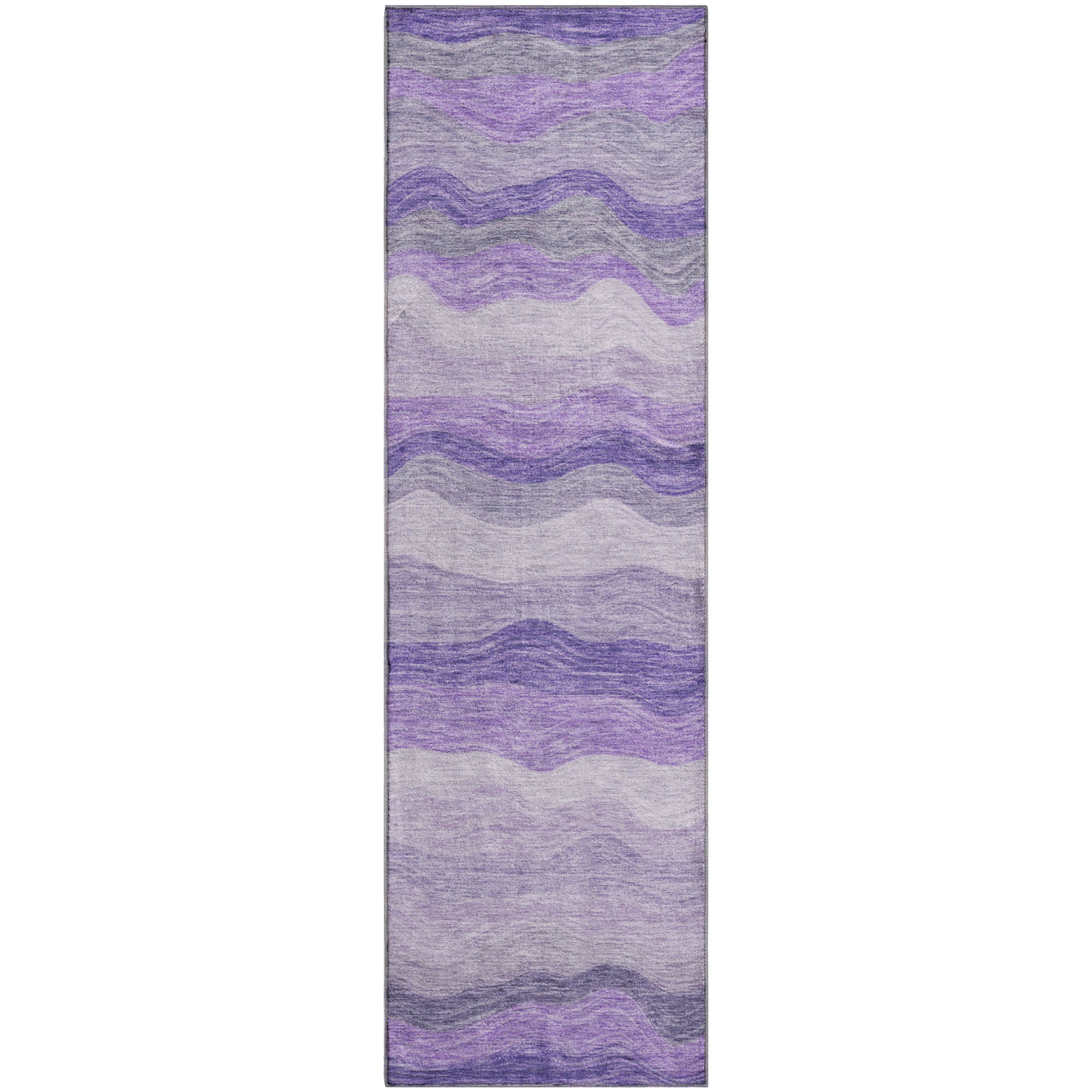 Sintra Machine Washable Transitional Purple Rug 2'3" x 7'6" #shape_Runner