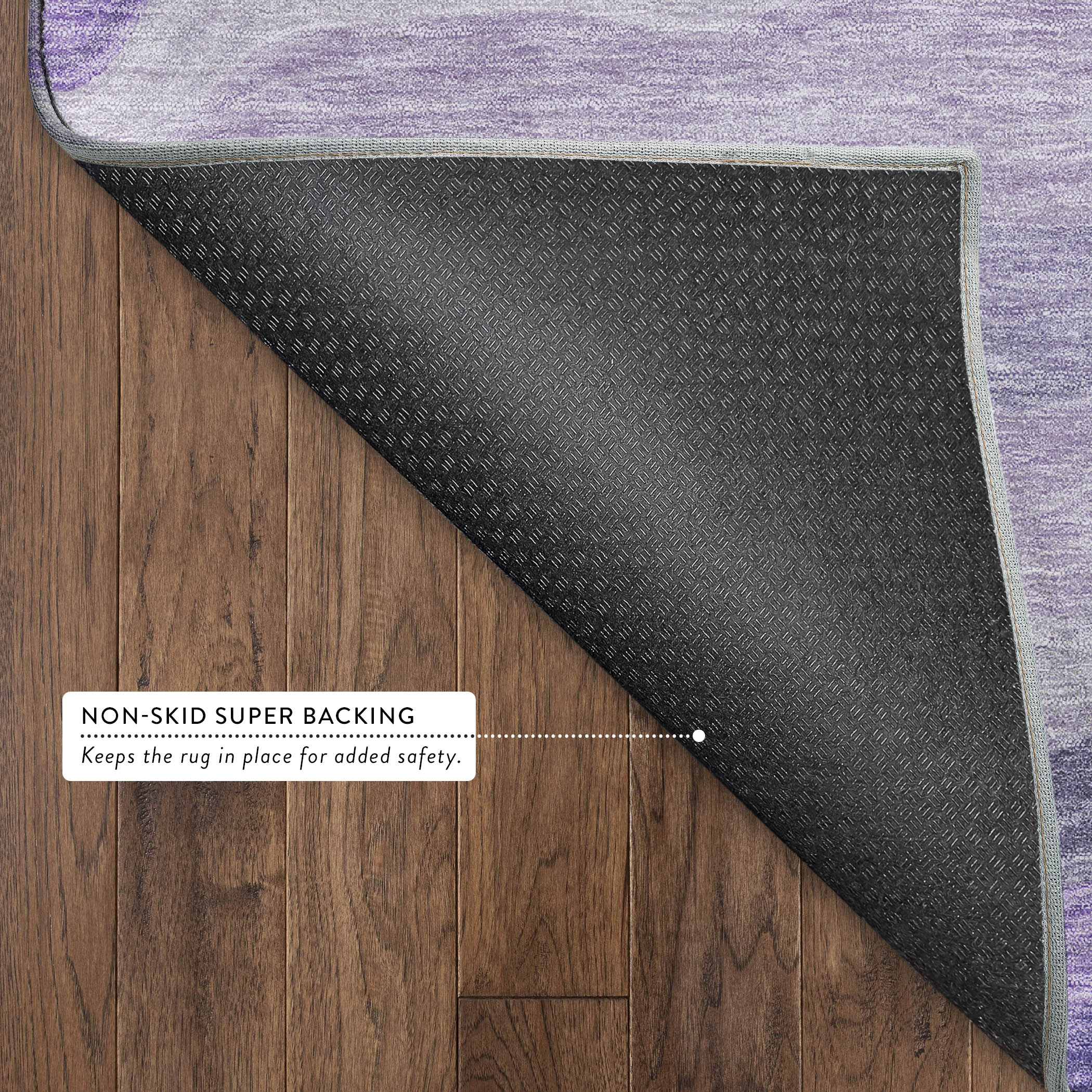Sintra Machine Washable Transitional Purple Rug 1'8" x 2'6" #shape_Rectangle