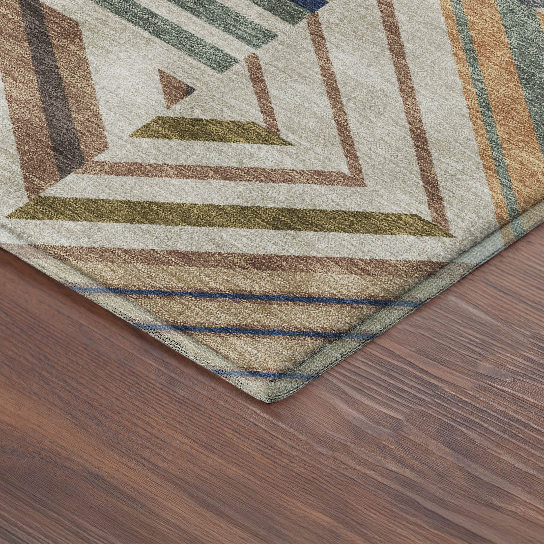 Reykjavik Machine Washable Transitional Beige Brown Rug 1'8" x 2'6" #shape_Rectangle