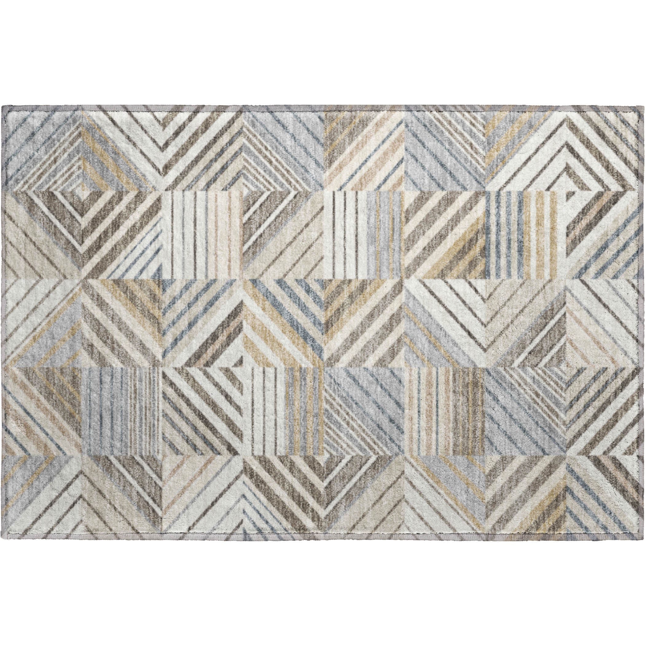 Reykjavik Machine Washable Transitional Ivory Rug 1'8" x 2'6" #shape_Rectangle
