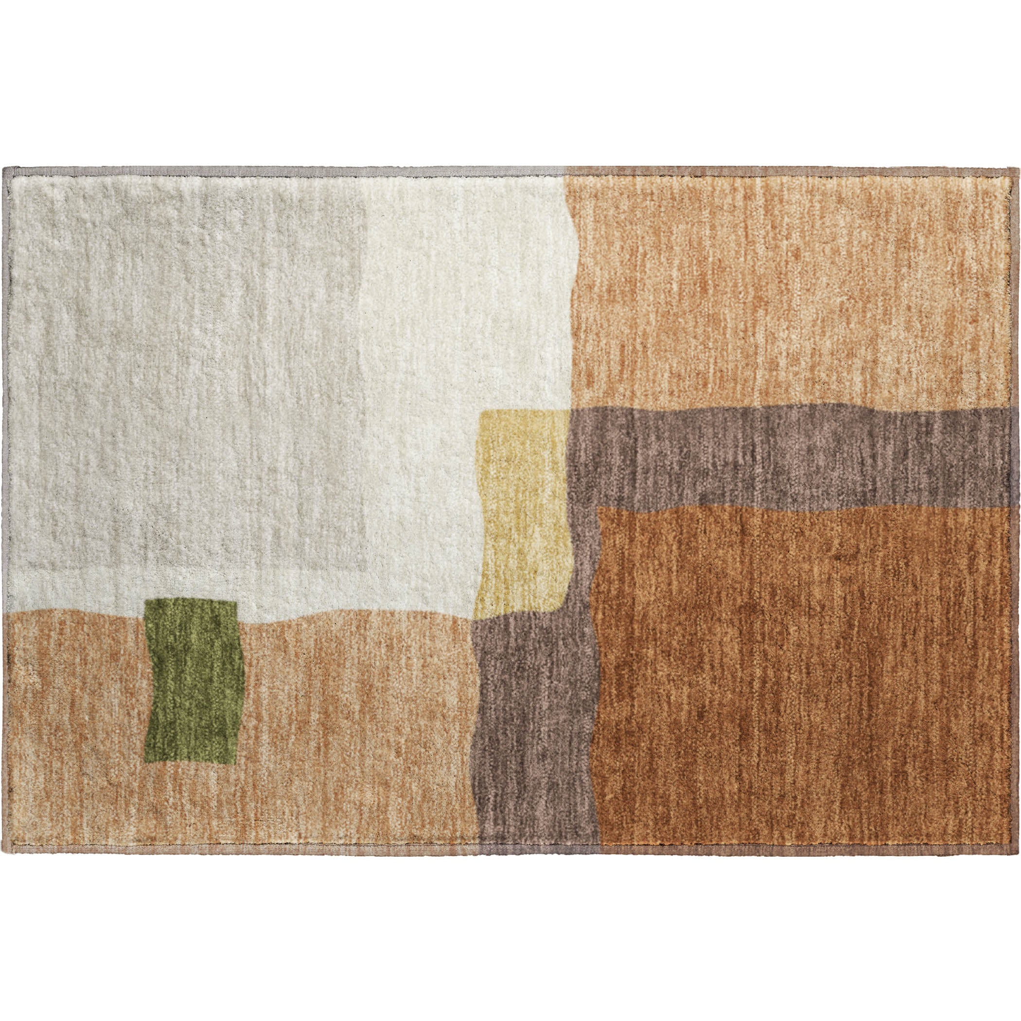 Vienna Machine Washable Transitional Copper Orange Rug 1'8" x 2'6" #shape_Rectangle