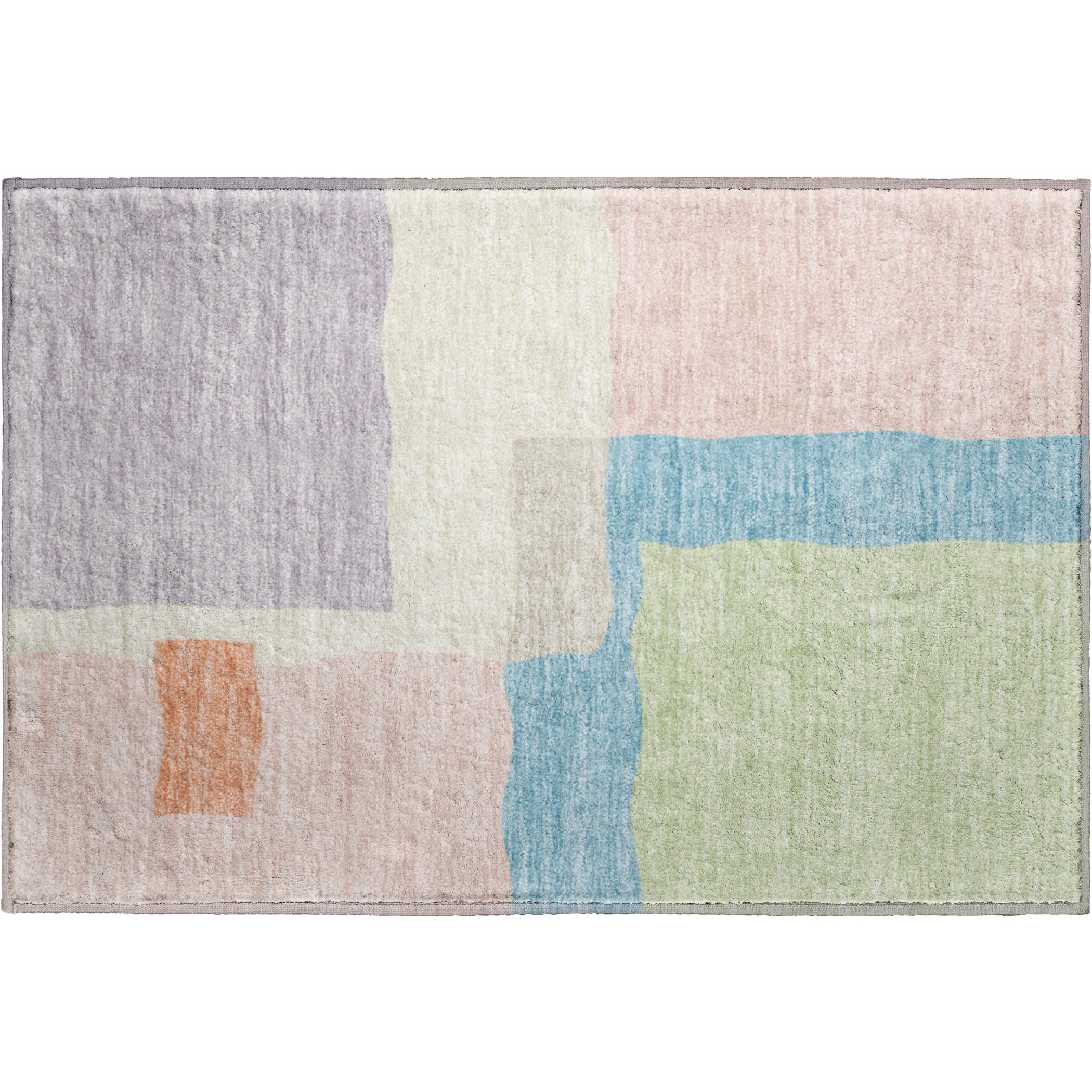 Vienna Machine Washable Transitional Pink Rug 1'8" x 2'6" #shape_Rectangle