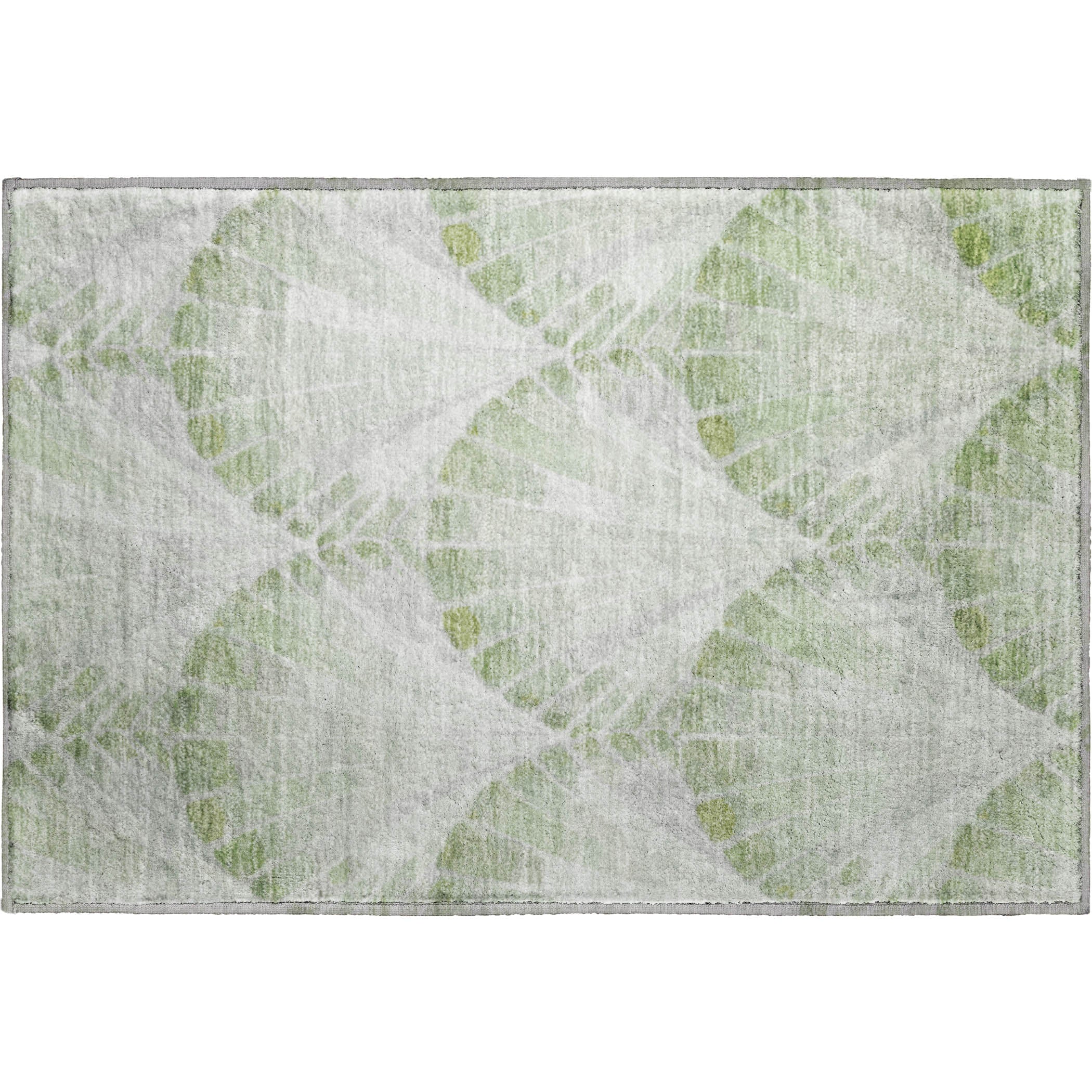 Chiang Mai Machine Washable Transitional Aloe Green Rug 1'8" x 2'6" #shape_Rectangle