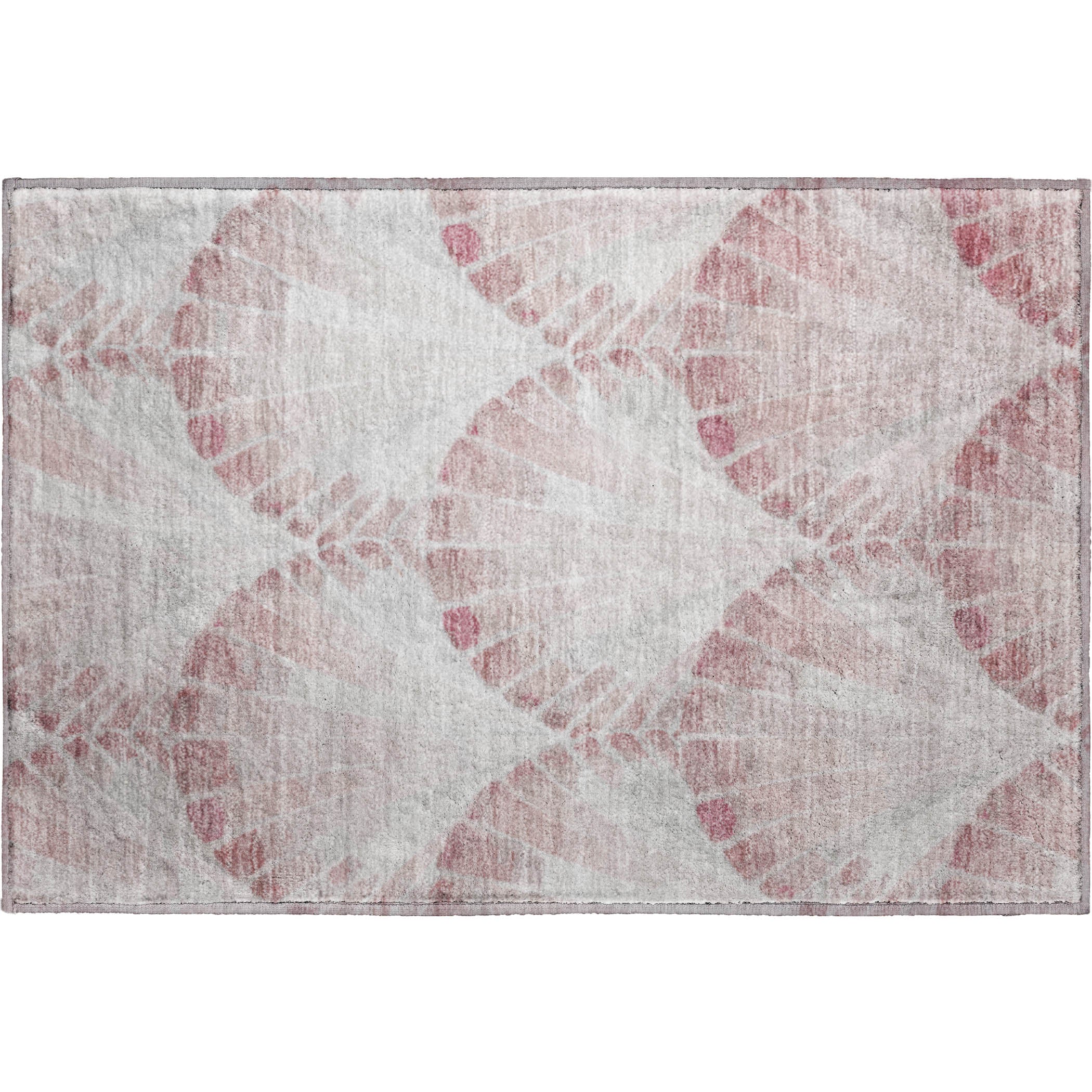 Chiang Mai Machine Washable Transitional Blush Pink Rug 1'8" x 2'6" #shape_Rectangle