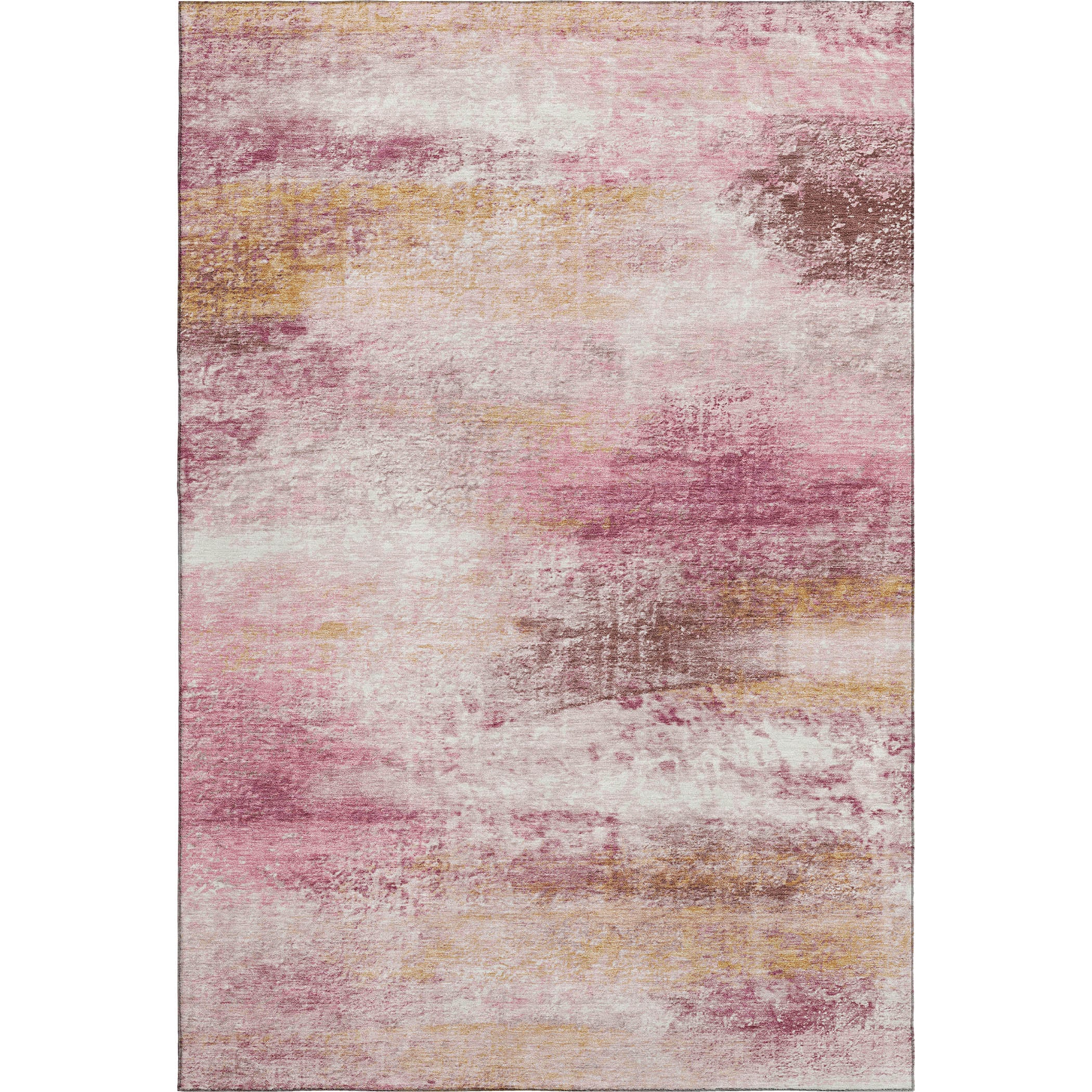 Salzburg Machine Washable Transitional Blush Pink Rug 3' x 5' #shape_Rectangle