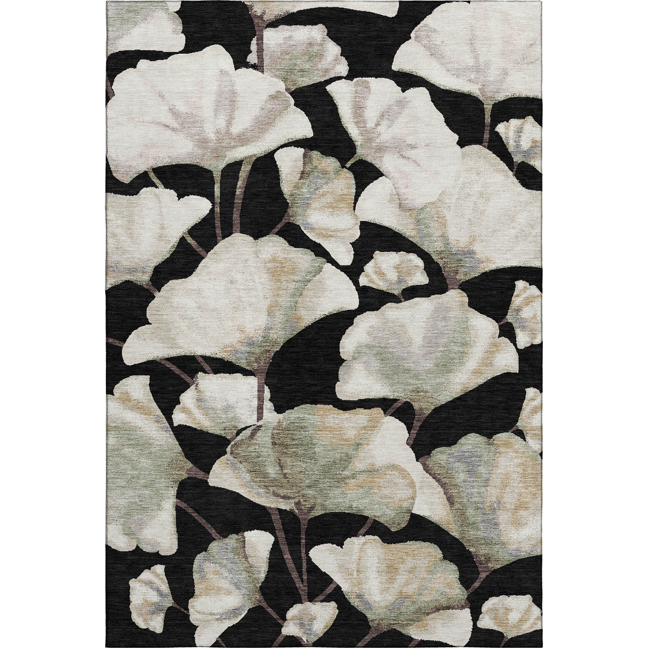Mostar Machine Washable Transitional Black Rug 3' x 5' #shape_Rectangle