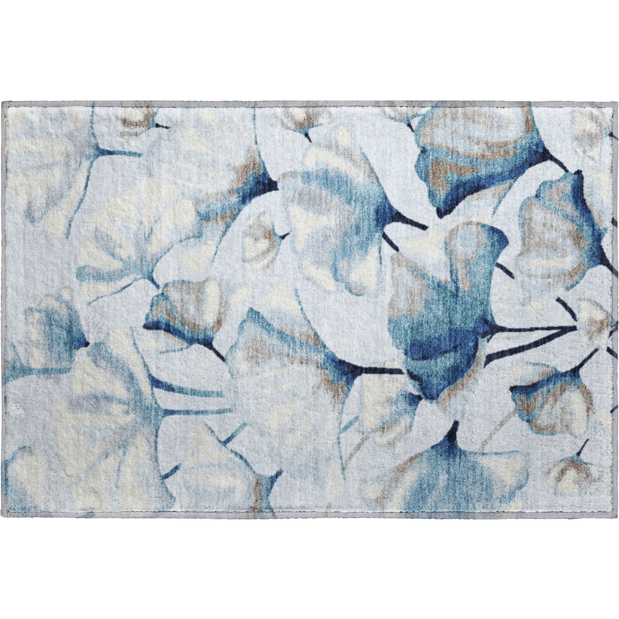 Mostar Machine Washable Transitional Sky Blue Rug 1'8" x 2'6" #shape_Rectangle