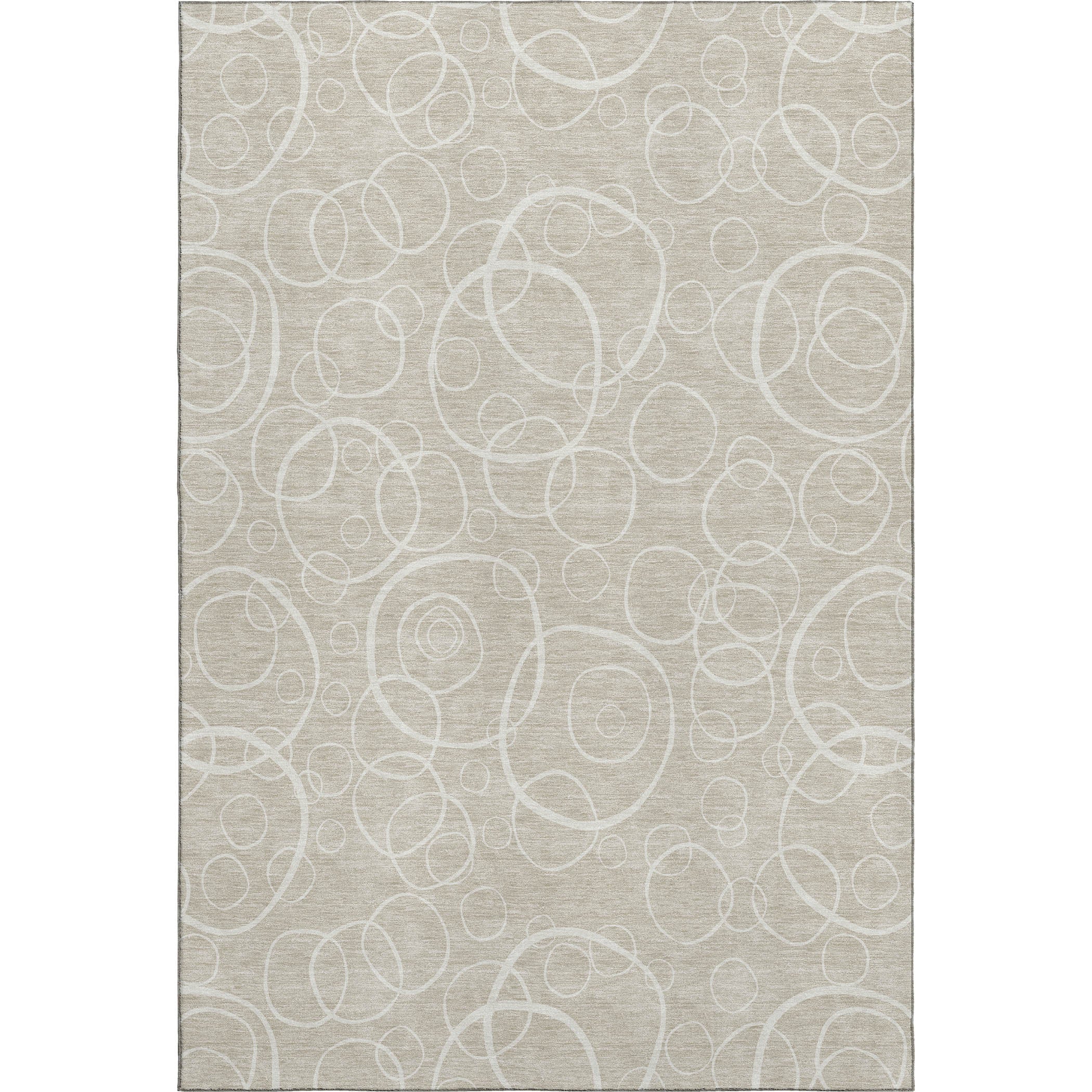 Cusco Machine Washable Transitional Beige Brown Rug 3' x 5' #shape_Rectangle