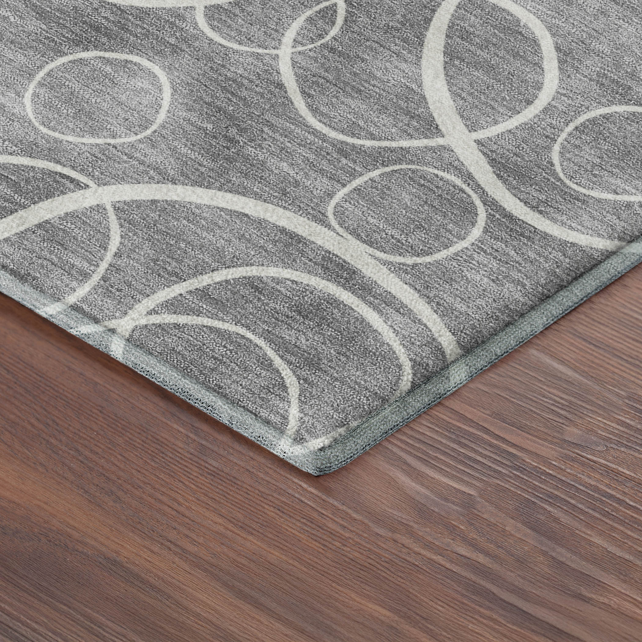 Cusco Machine Washable Transitional Gray Rug 1'8" x 2'6" #shape_Rectangle