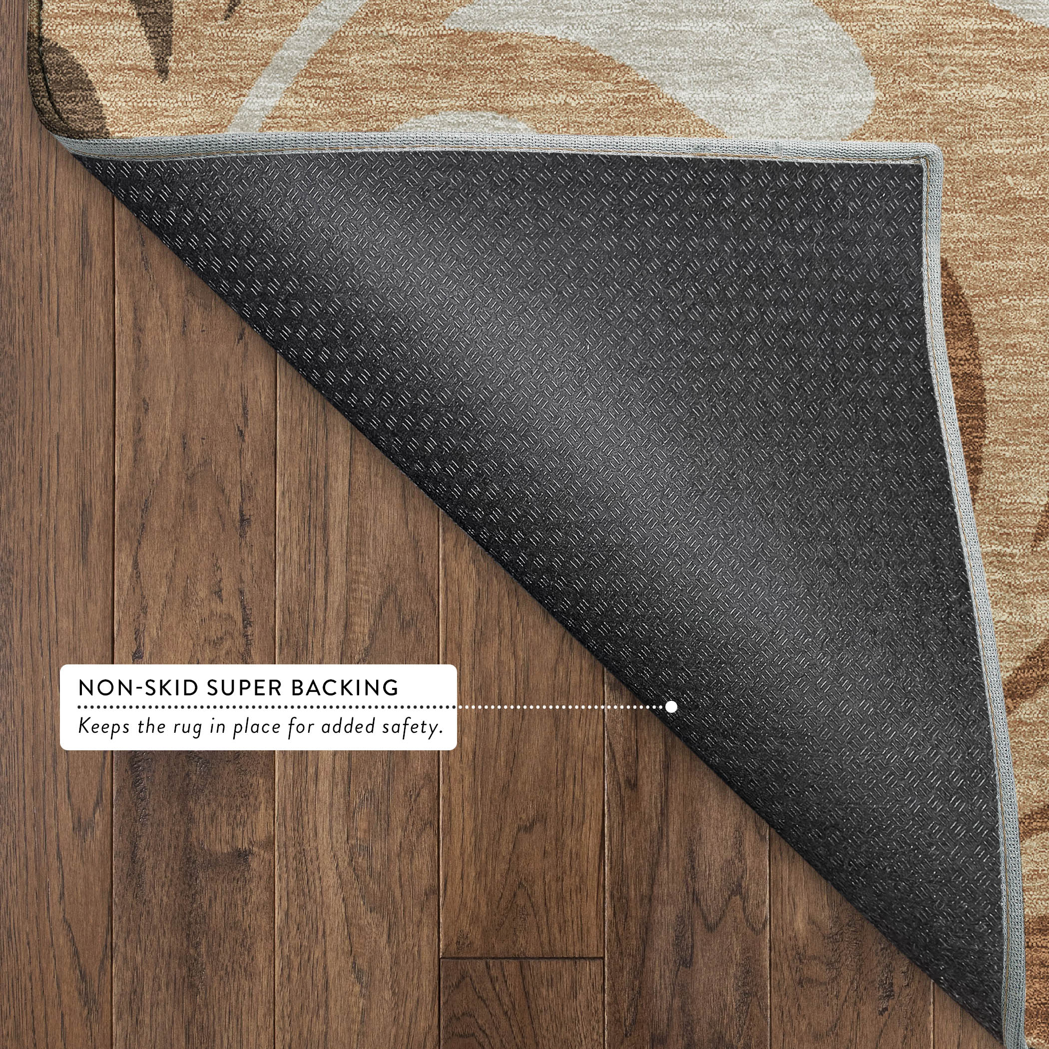 Split Machine Washable Contemporary Copper Orange Rug 1'8" x 2'6" #shape_Rectangle