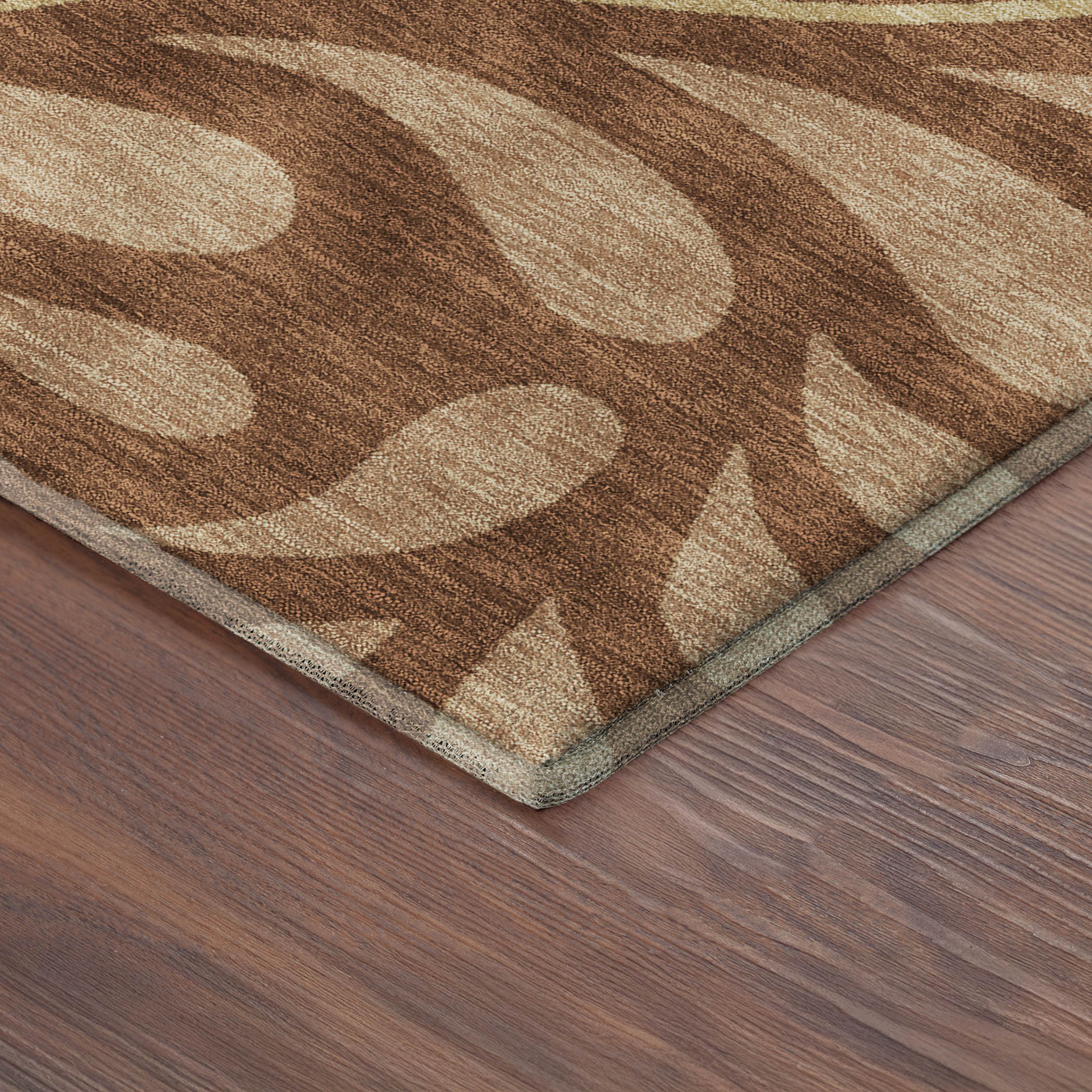 Split Machine Washable Transitional Paprika Orange Rug 1'8" x 2'6" #shape_Rectangle