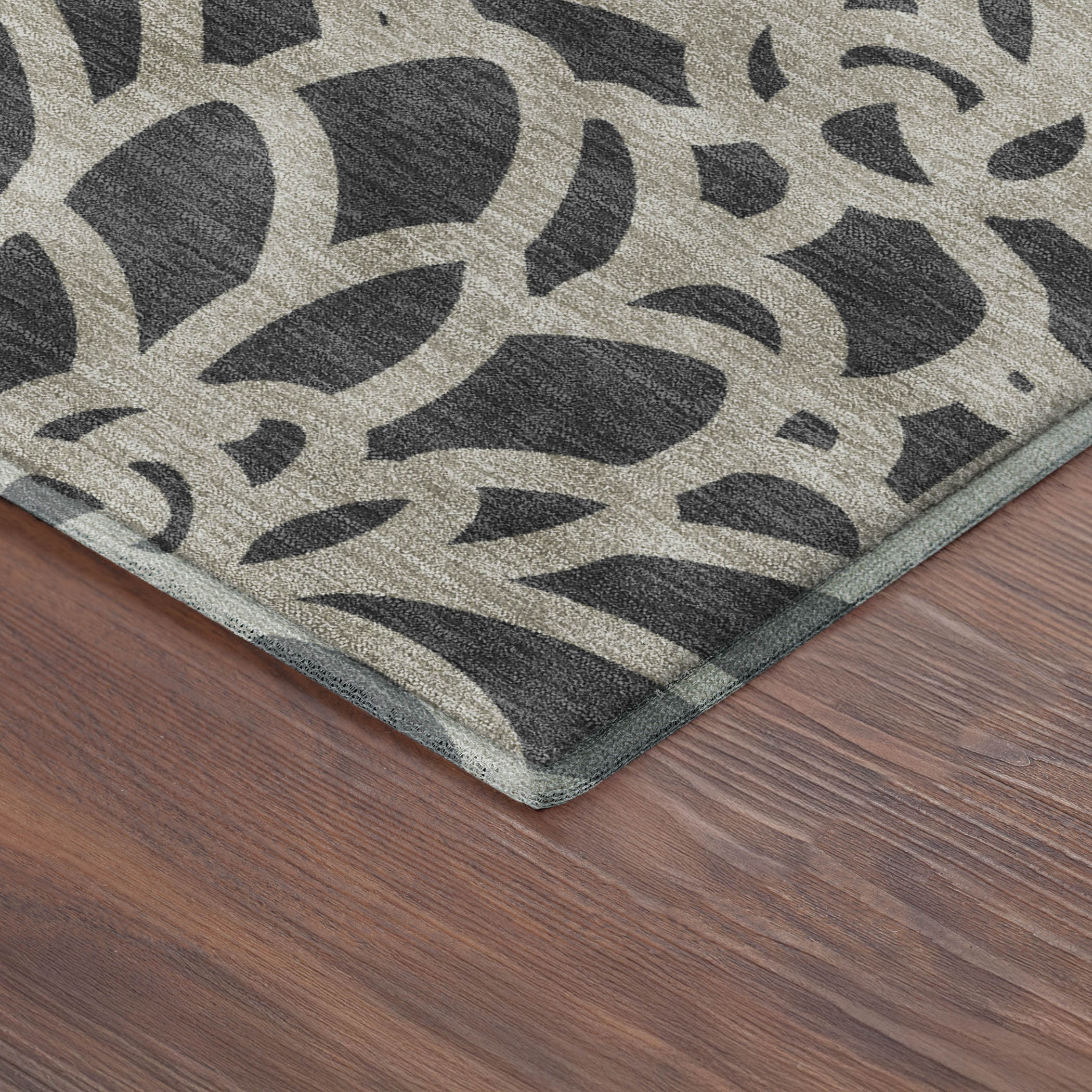 Istanbul Machine Washable Transitional Gray Rug 1'8" x 2'6" #shape_Rectangle