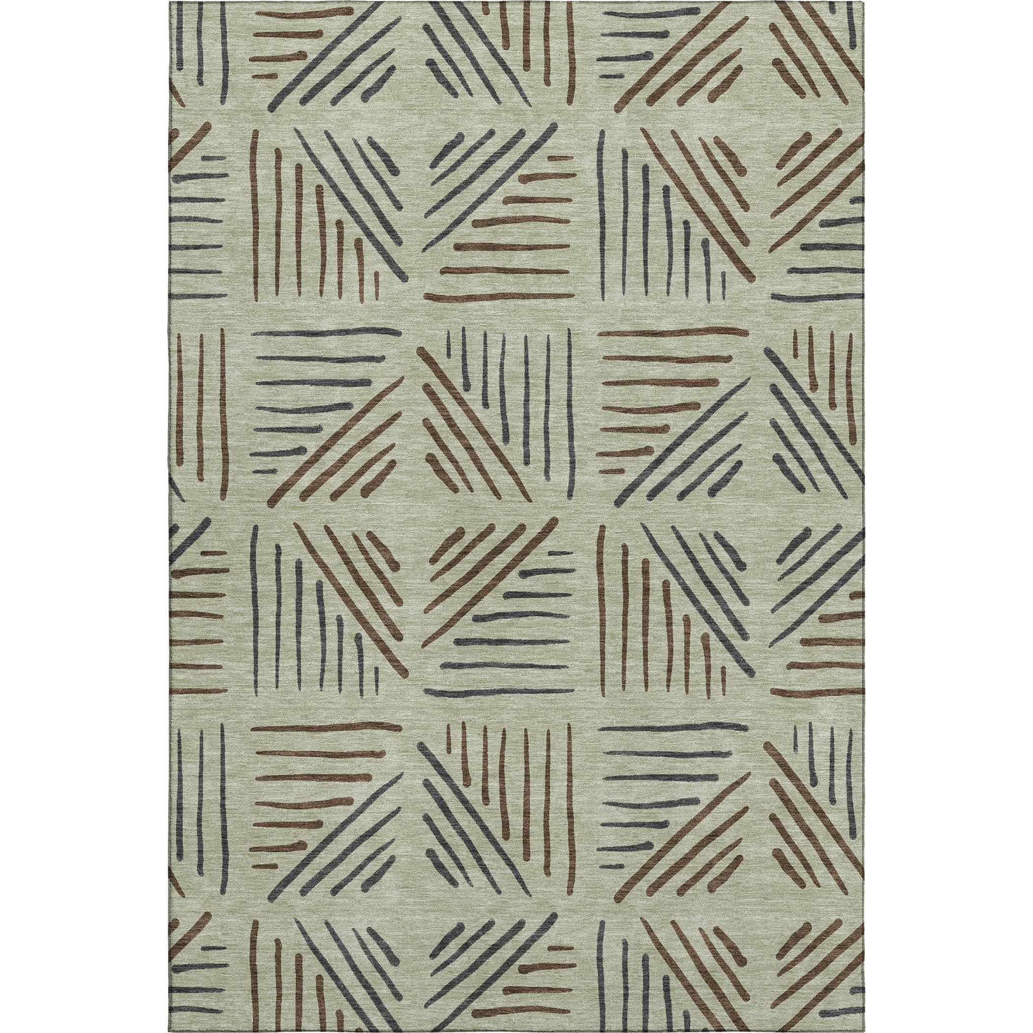 Kyoto Machine Washable Transitional Celery Green Rug 3' x 5' #shape_Rectangle