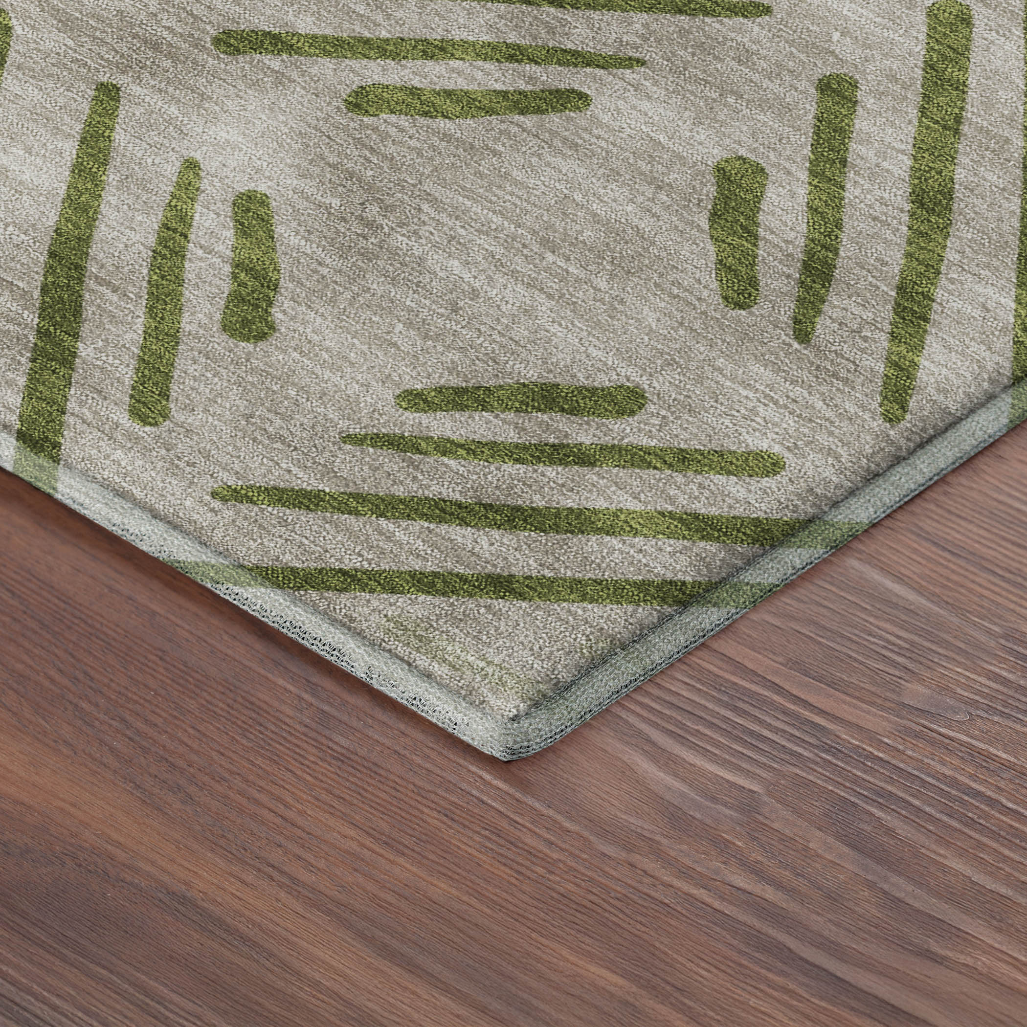 Kyoto Machine Washable Transitional Flax Ivory Rug 1'8" x 2'6" #shape_Rectangle