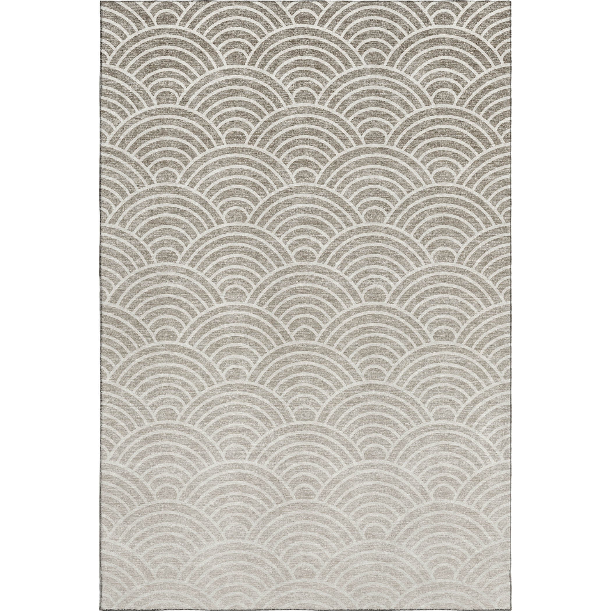 Santorini Machine Washable Transitional Ivory Rug 3' x 5' #shape_Rectangle