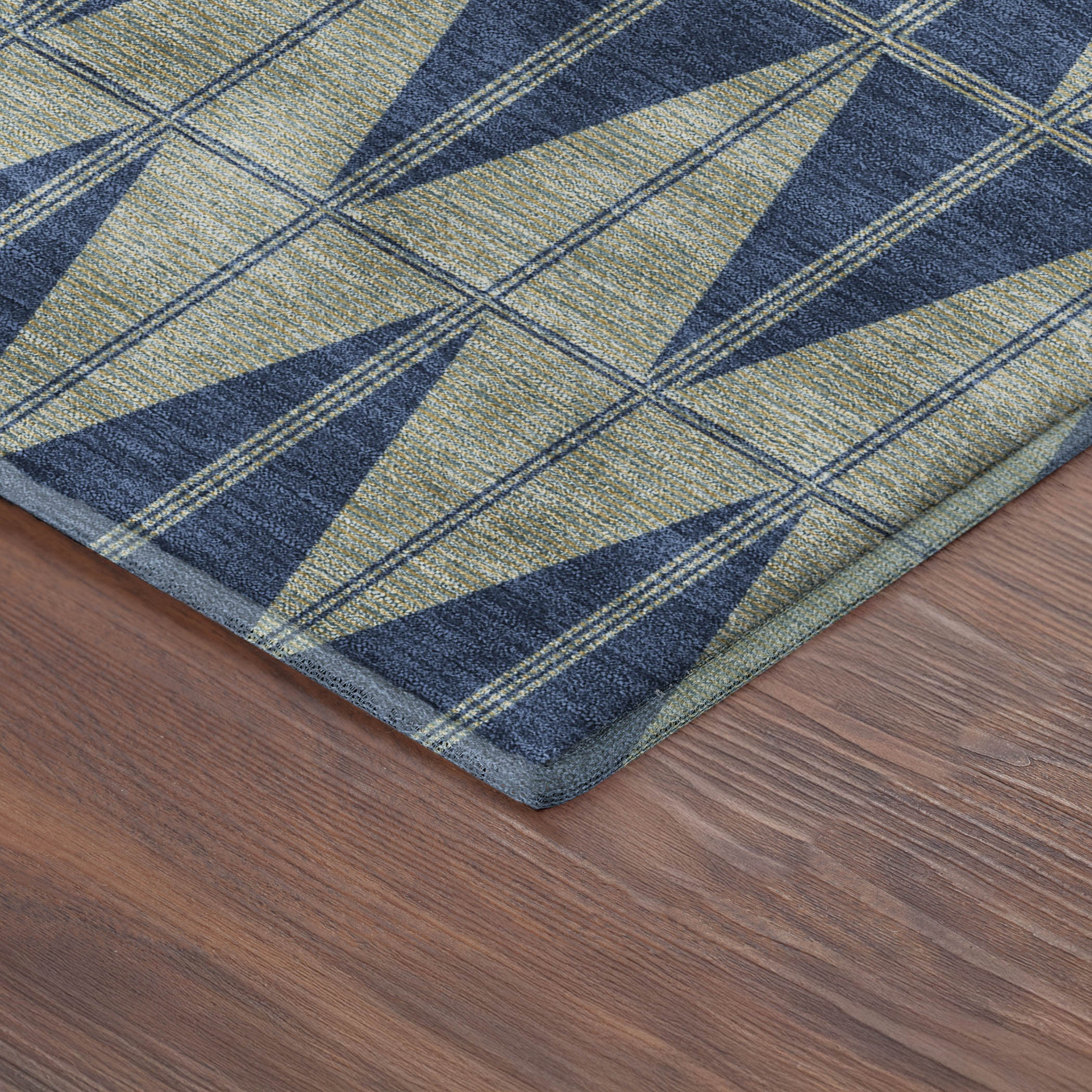 Zanzibar Machine Washable Transitional Navy Blue Rug 1'8" x 2'6" #shape_Rectangle