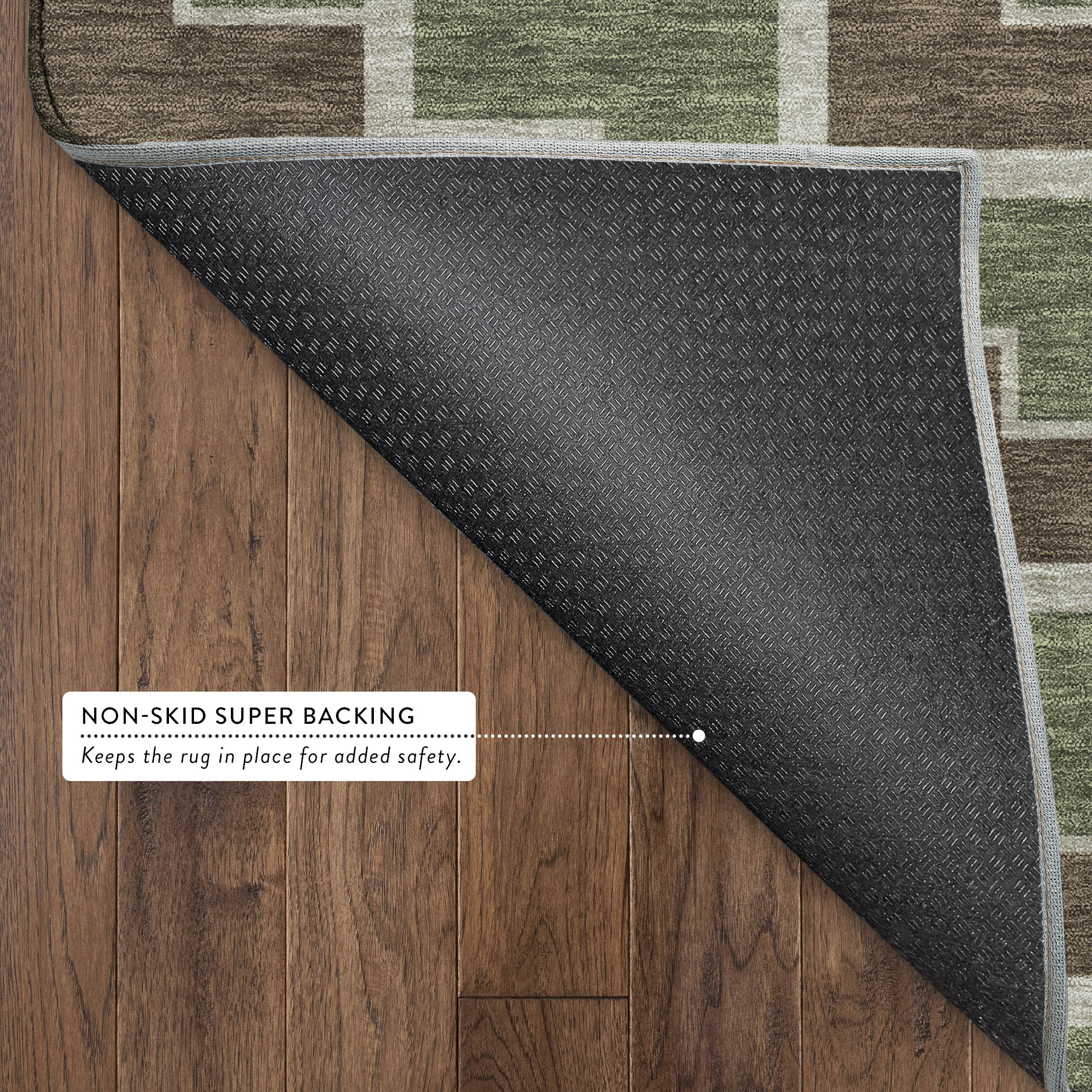 Chiang Mai Machine Washable Transitional Chocolate Brown Rug 1'8" x 2'6" #shape_Rectangle