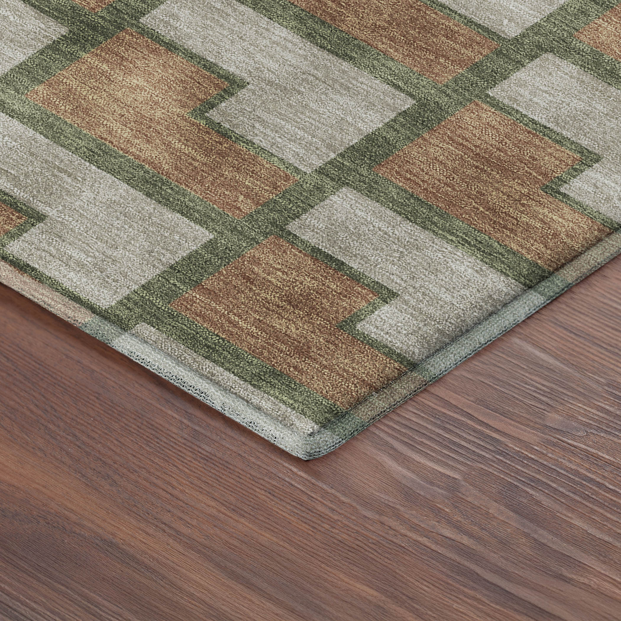 Chiang Mai Machine Washable Transitional Copper Orange Rug 1'8" x 2'6" #shape_Rectangle