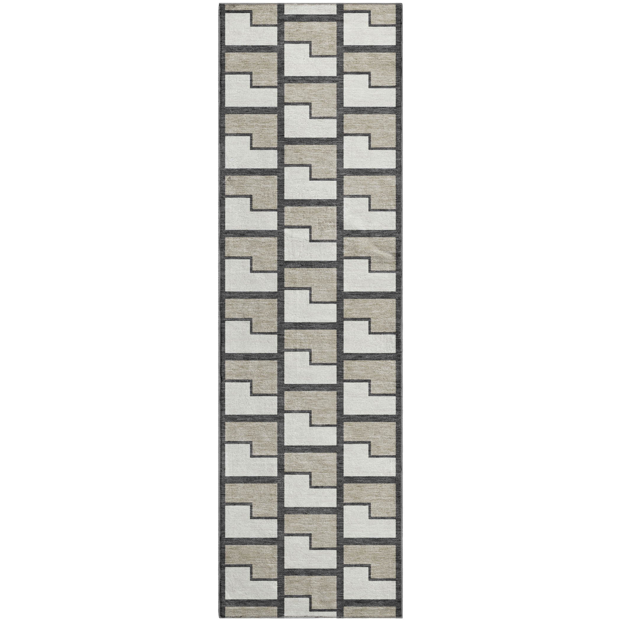 Chiang Mai Machine Washable Transitional Ivory Rug 2'3" x 7'6" #shape_Runner