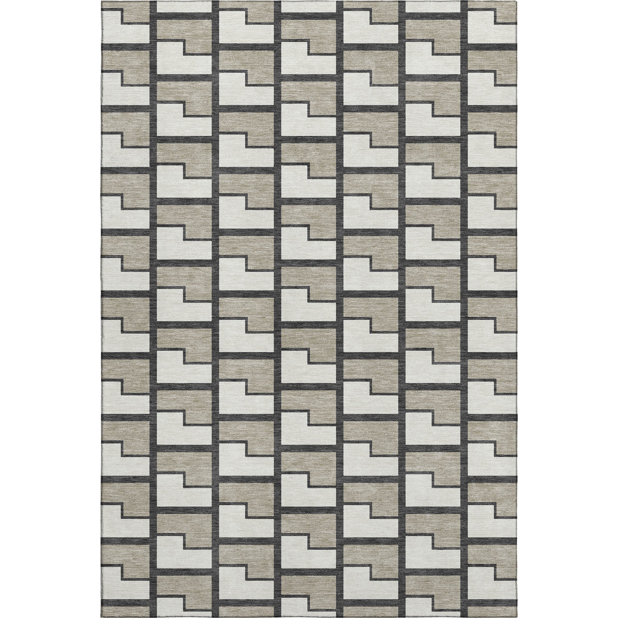 Chiang Mai Machine Washable Transitional Ivory Rug 3' x 5' #shape_Rectangle