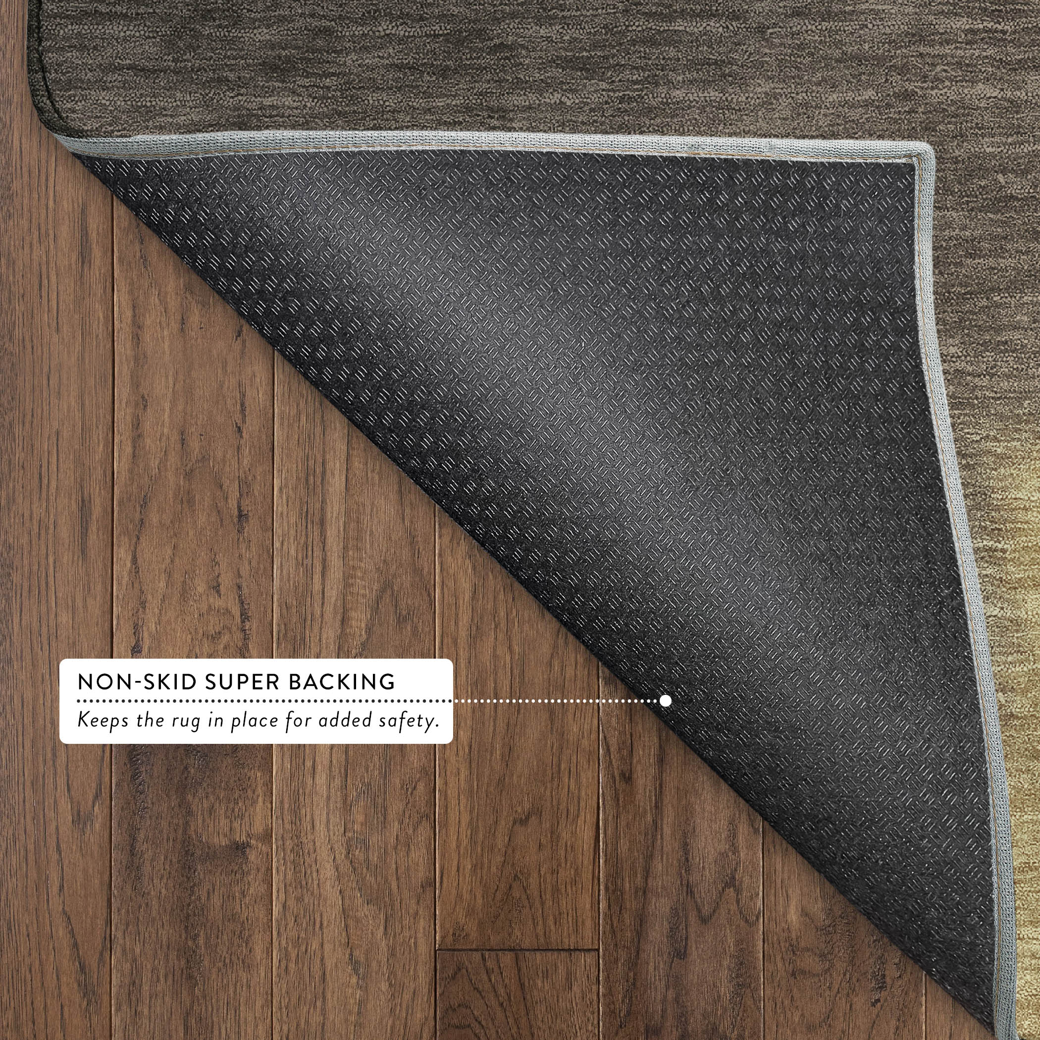 Bangkok Machine Washable Contemporary Honey Gold Rug 1'8" x 2'6" #shape_Rectangle