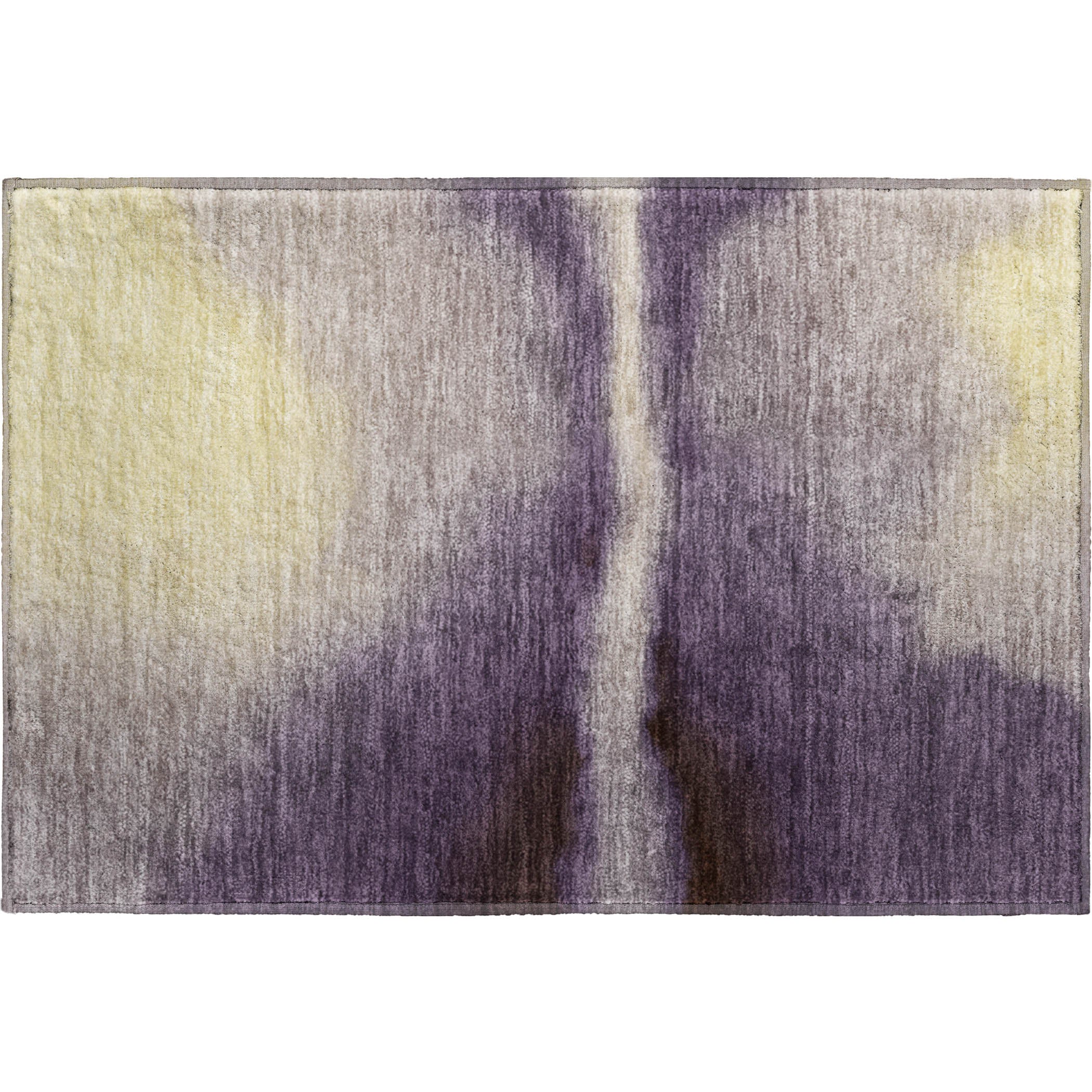 Bangkok Machine Washable Contemporary Plum Purple Rug 1'8" x 2'6" #shape_Rectangle