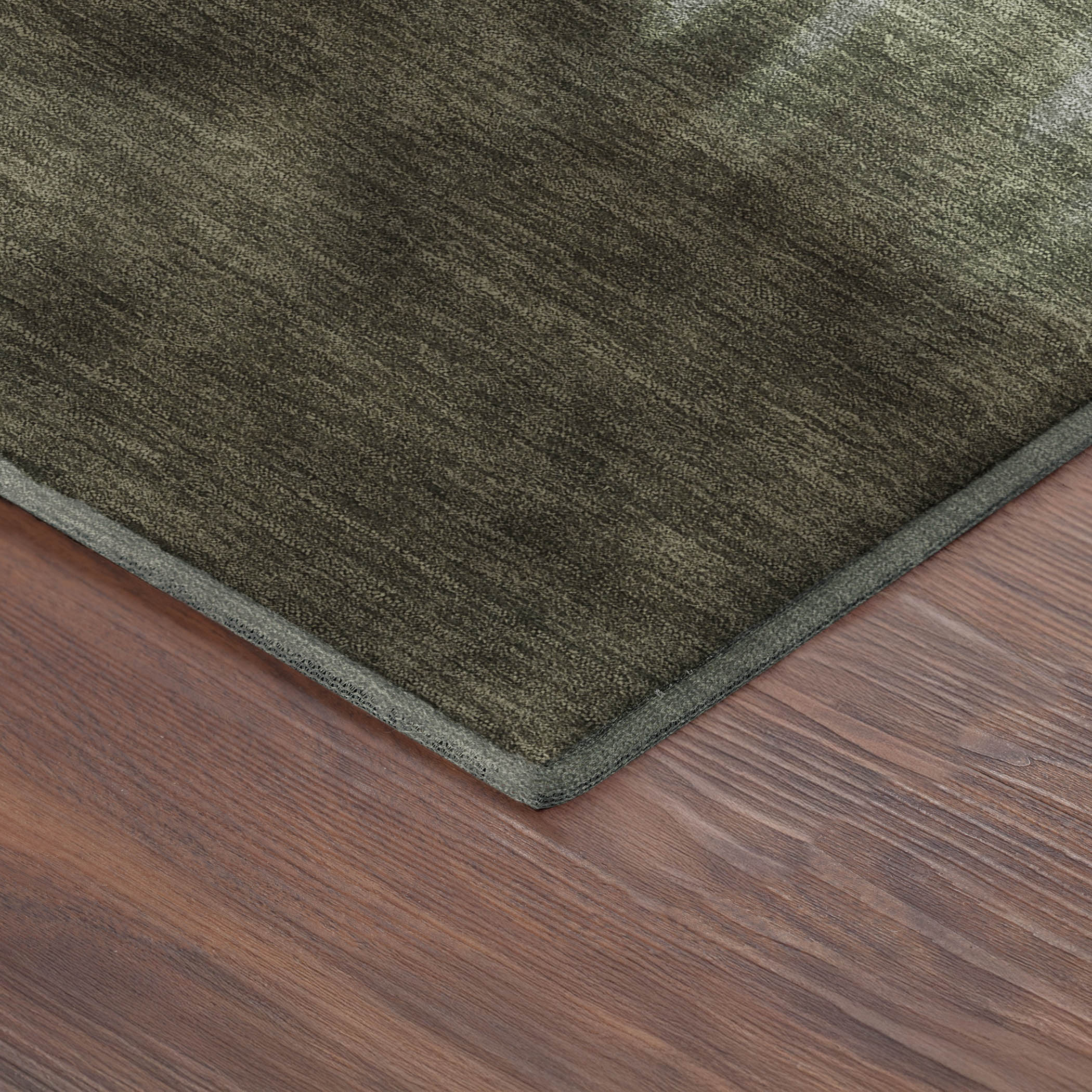 Antigua Machine Washable Transitional Celery Green Rug 1'8" x 2'6" #shape_Rectangle