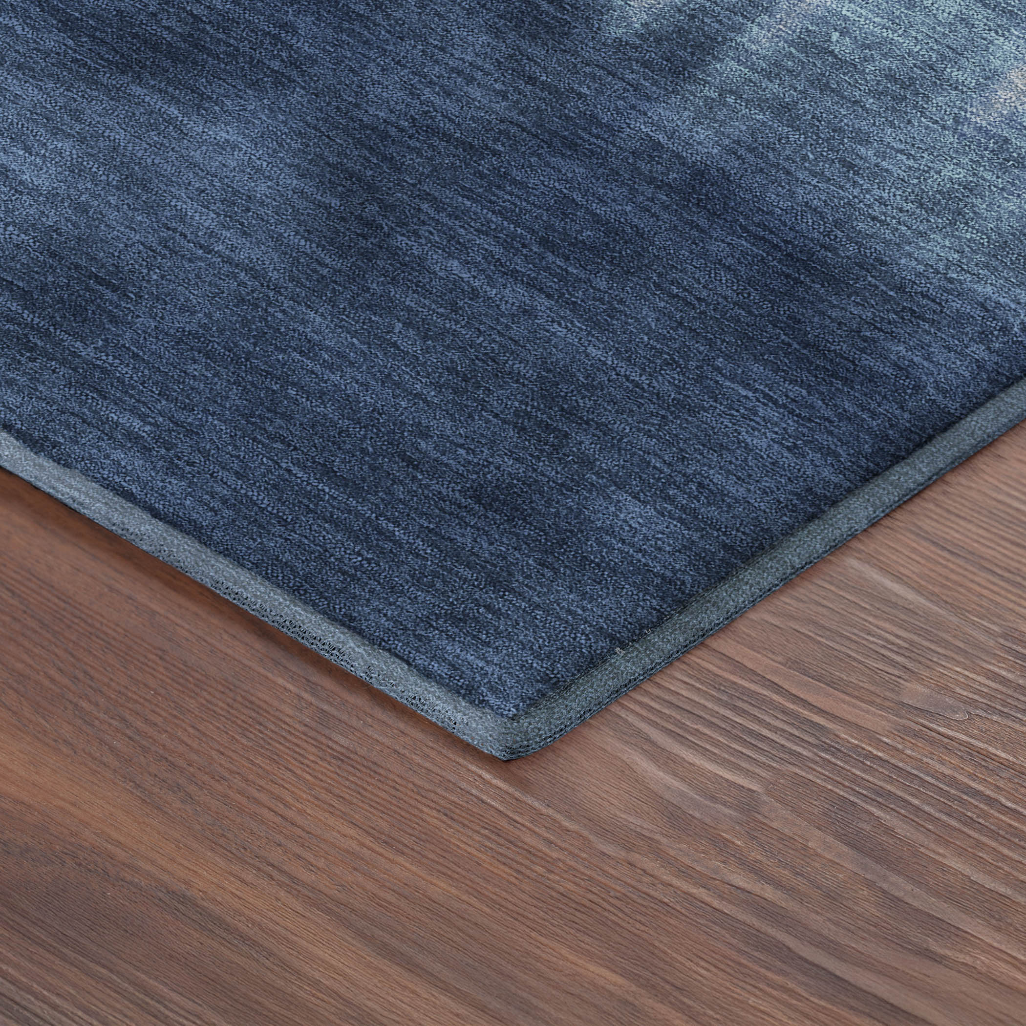 Antigua Machine Washable Transitional Denim Blue Rug 1'8" x 2'6" #shape_Rectangle