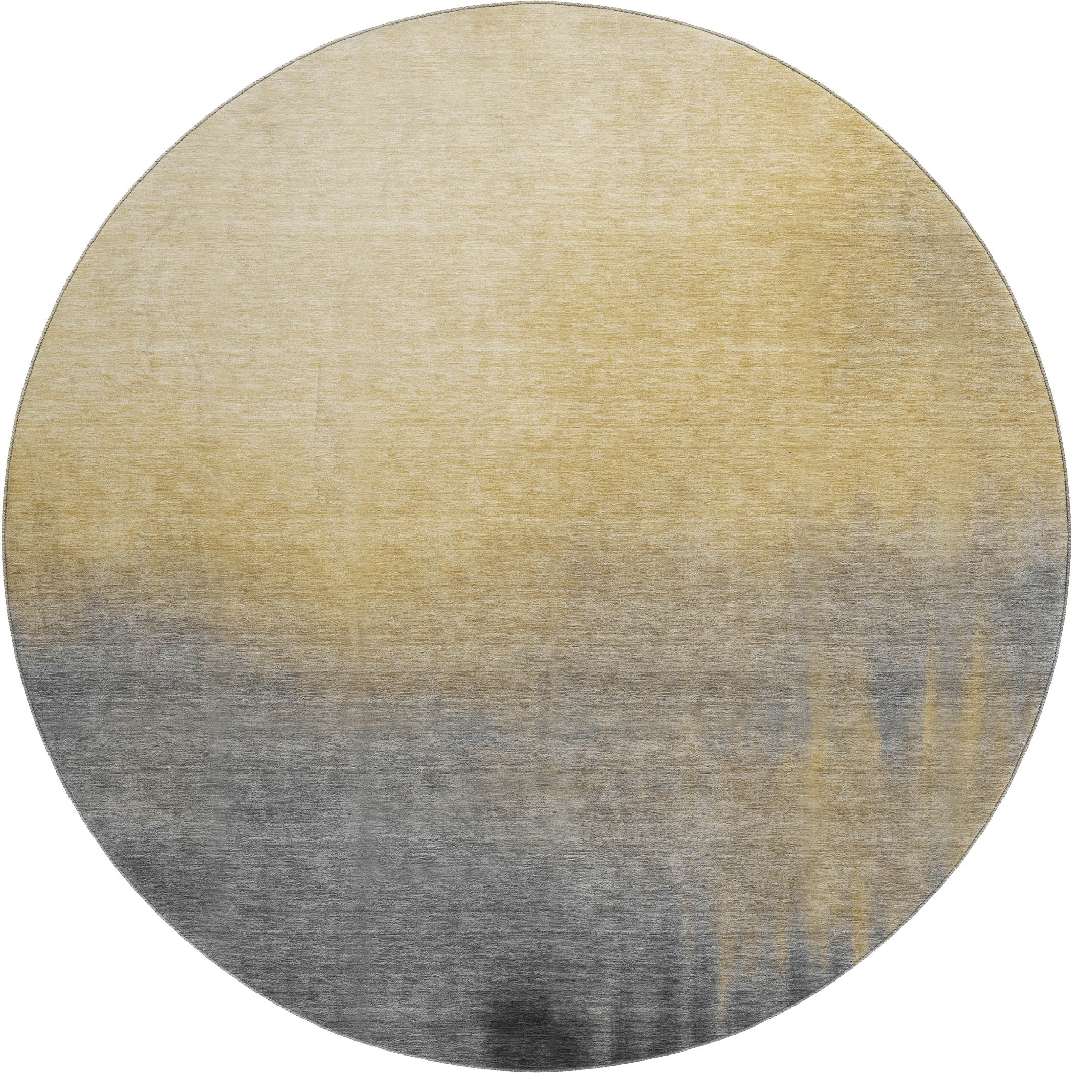 Antigua Machine Washable Transitional Granite Gray Rug 8' x 8' #shape_Round