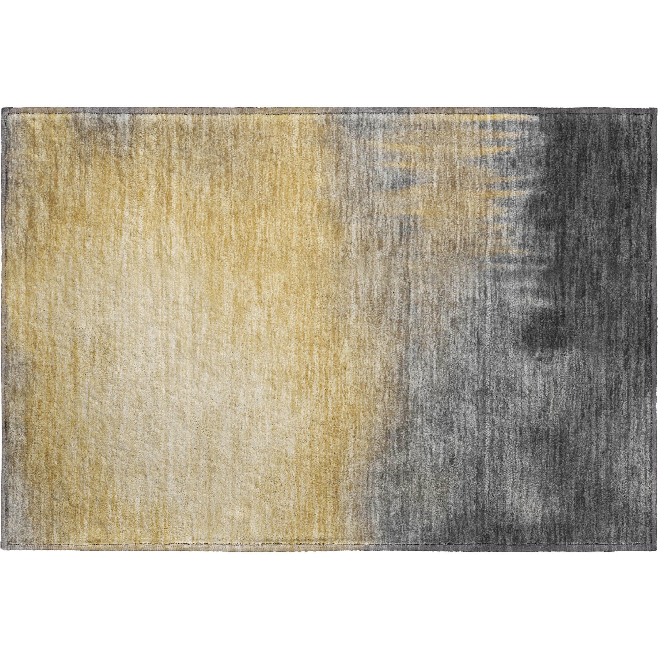 Antigua Machine Washable Transitional Granite Gray Rug 1'8" x 2'6" #shape_Rectangle