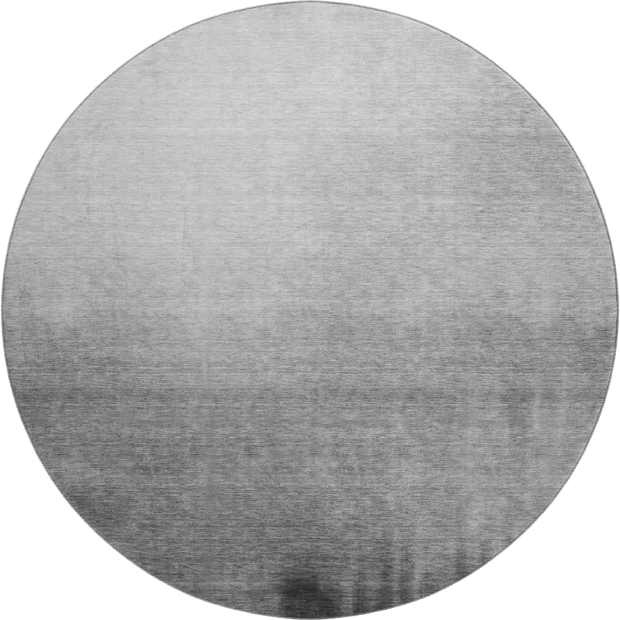 Antigua Machine Washable Transitional Gray Rug 8' x 8' #shape_Round