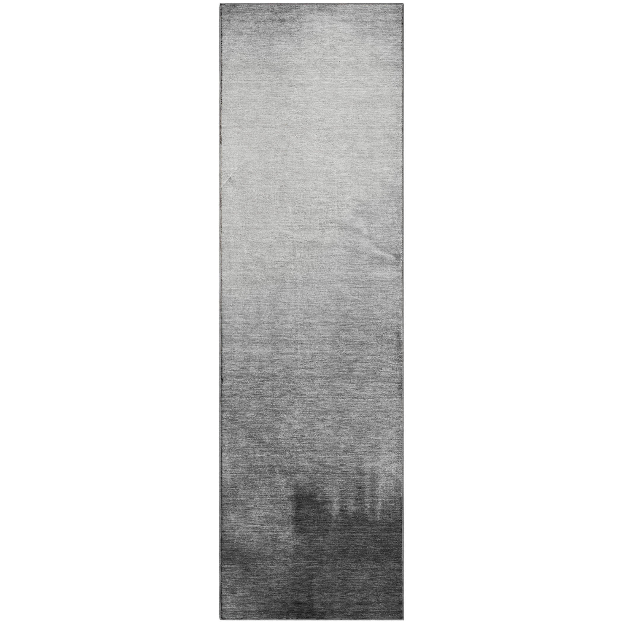 Antigua Machine Washable Transitional Gray Rug 2'3" x 7'6" #shape_Runner