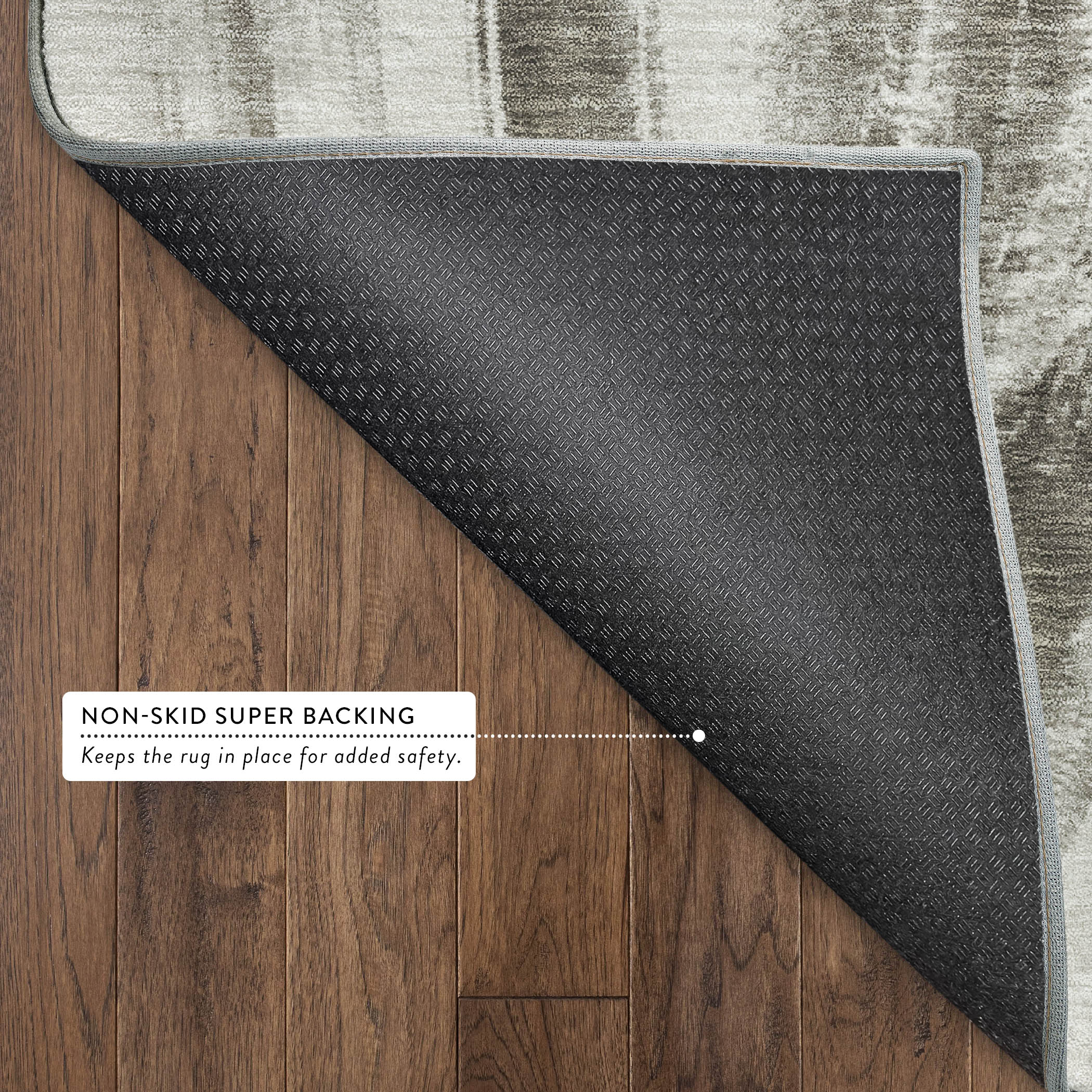 Seville Machine Washable Transitional Taupe Brown Rug 1'8" x 2'6" #shape_Rectangle