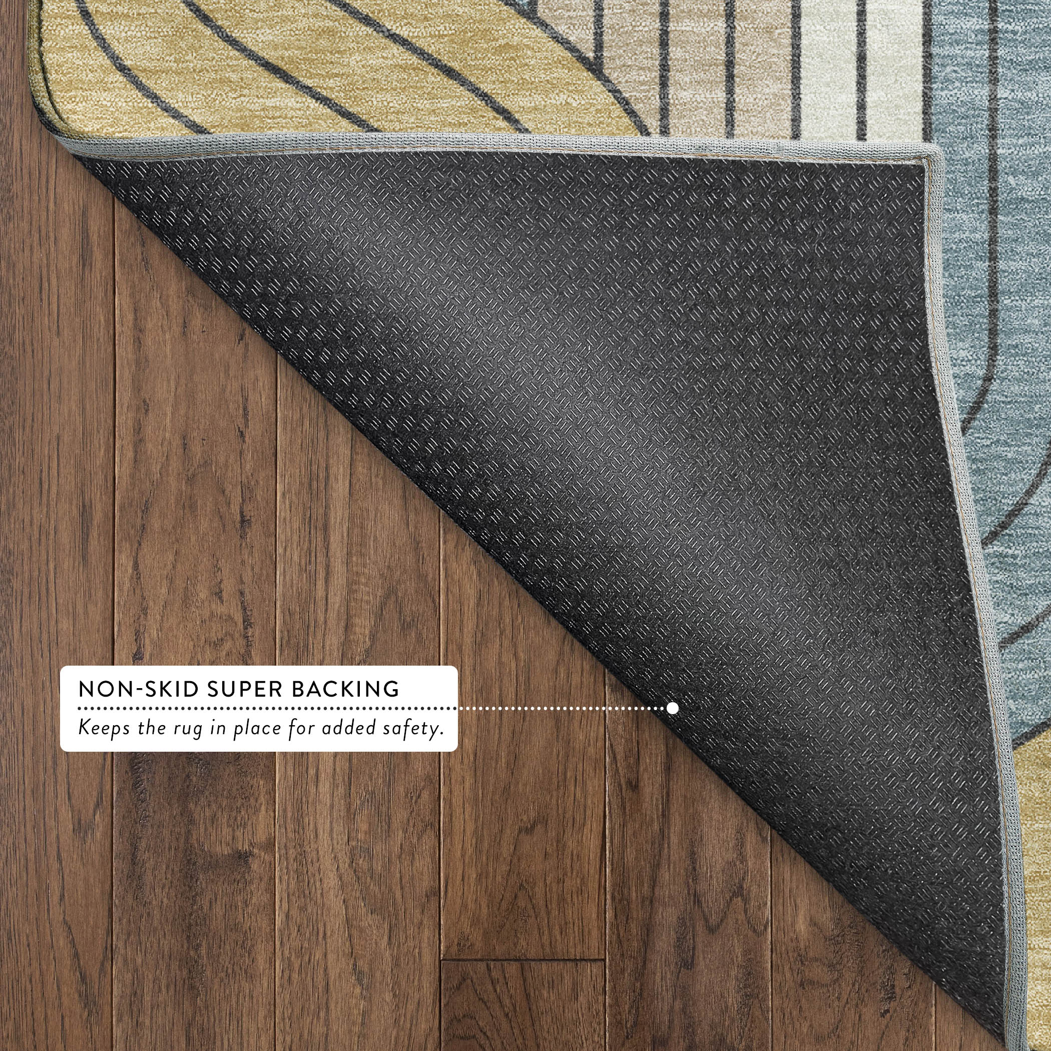 Mdina Machine Washable Transitional Gold Rug 1'8" x 2'6" #shape_Rectangle