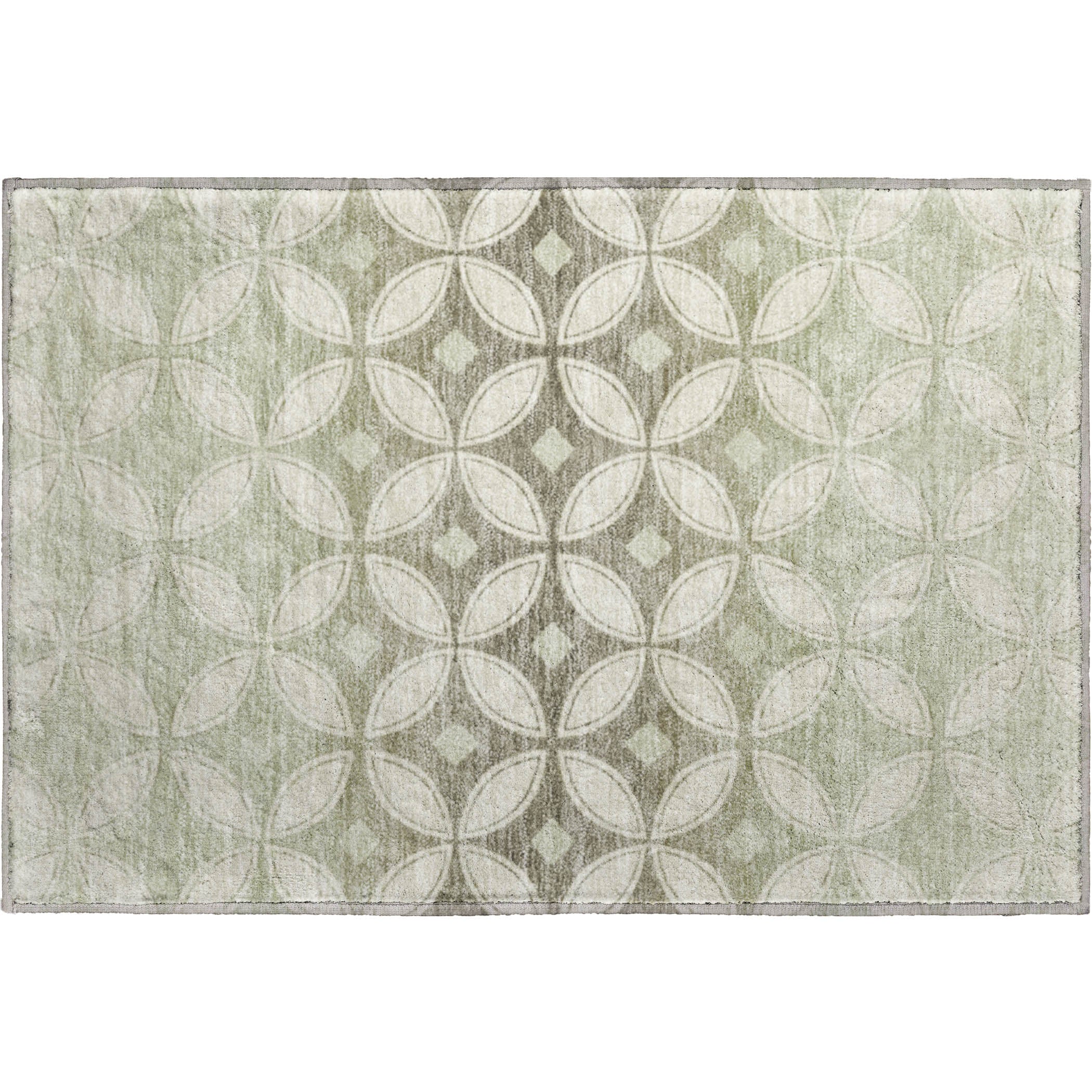 Chiang Mai Machine Washable Transitional Beige Brown Rug 1'8" x 2'6" #shape_Rectangle