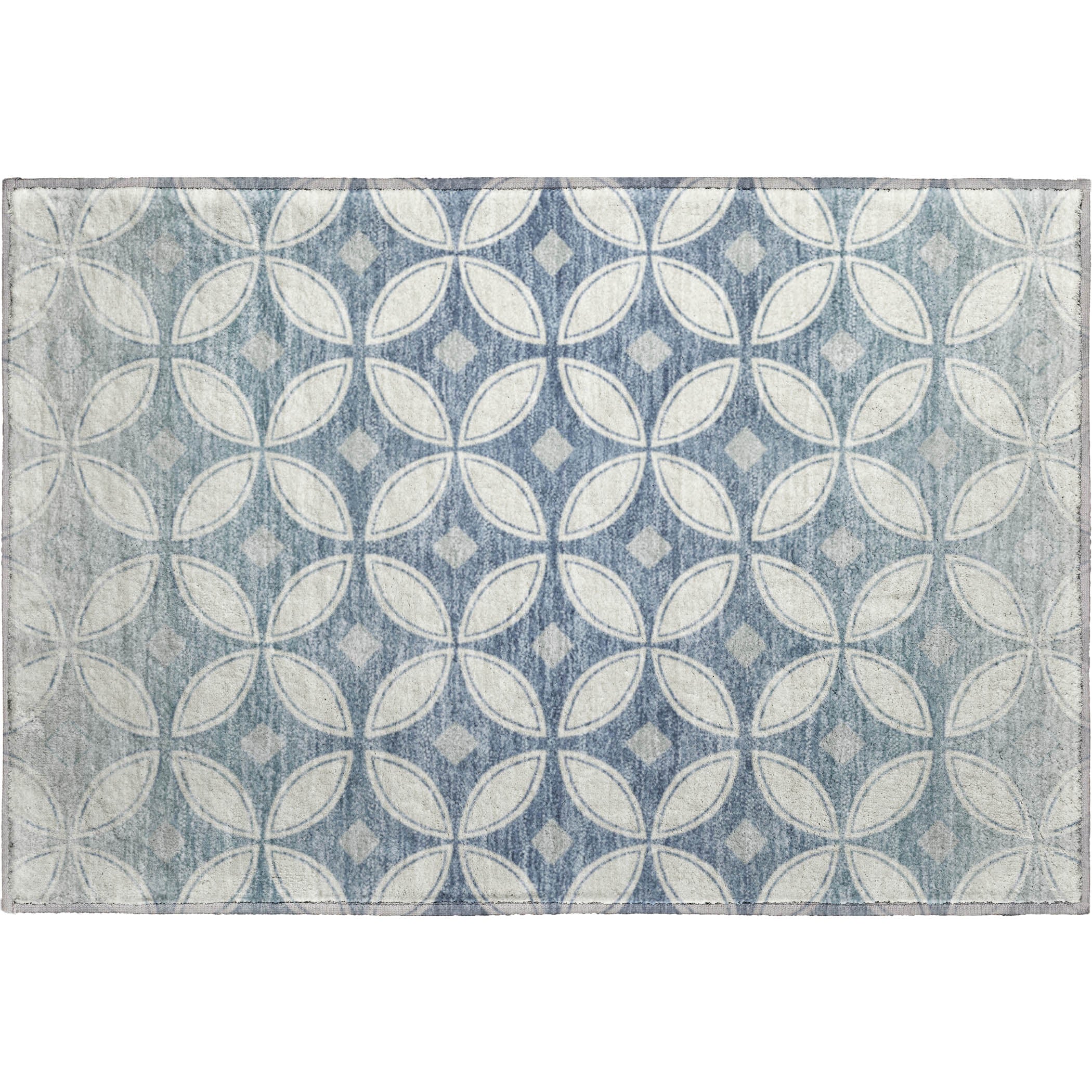 Chiang Mai Machine Washable Transitional Ivory Rug 1'8" x 2'6" #shape_Rectangle