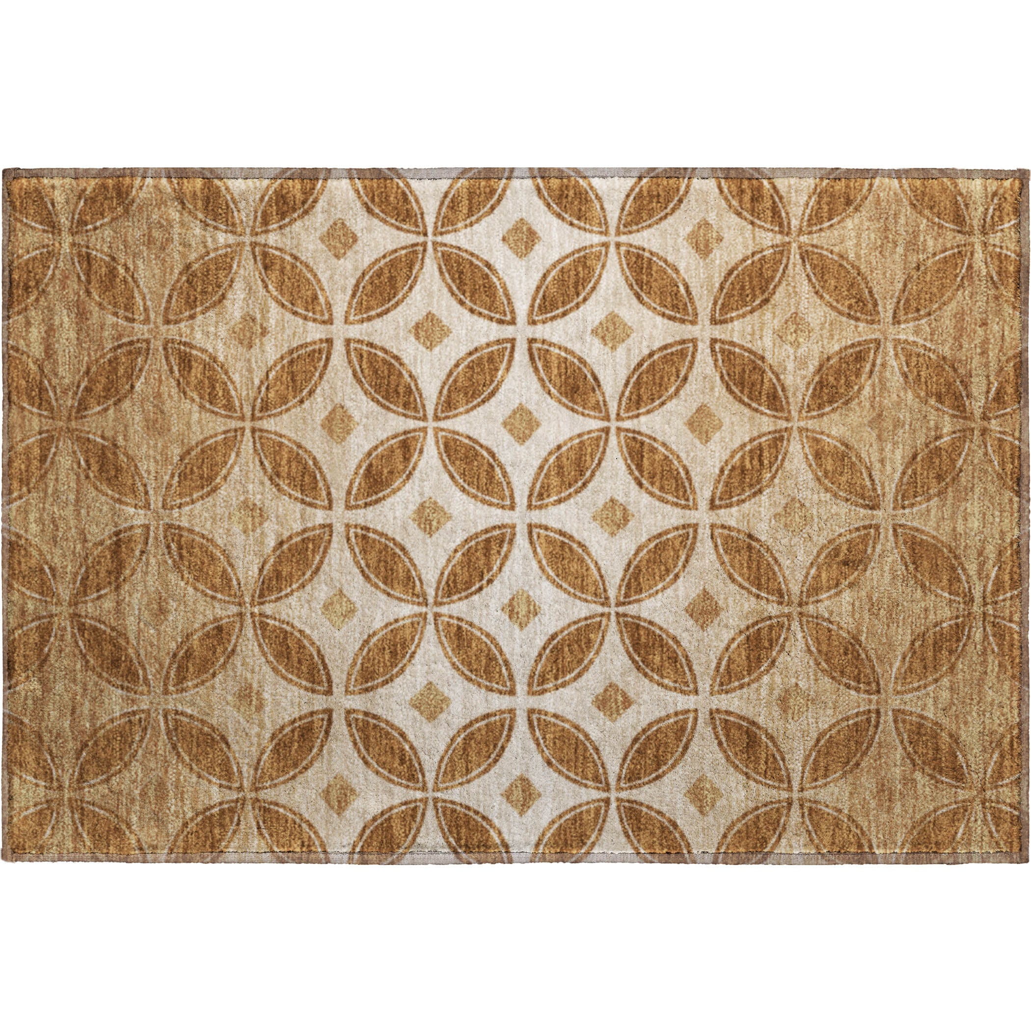 Chiang Mai Machine Washable Transitional Paprika Orange Rug 1'8" x 2'6" #shape_Rectangle