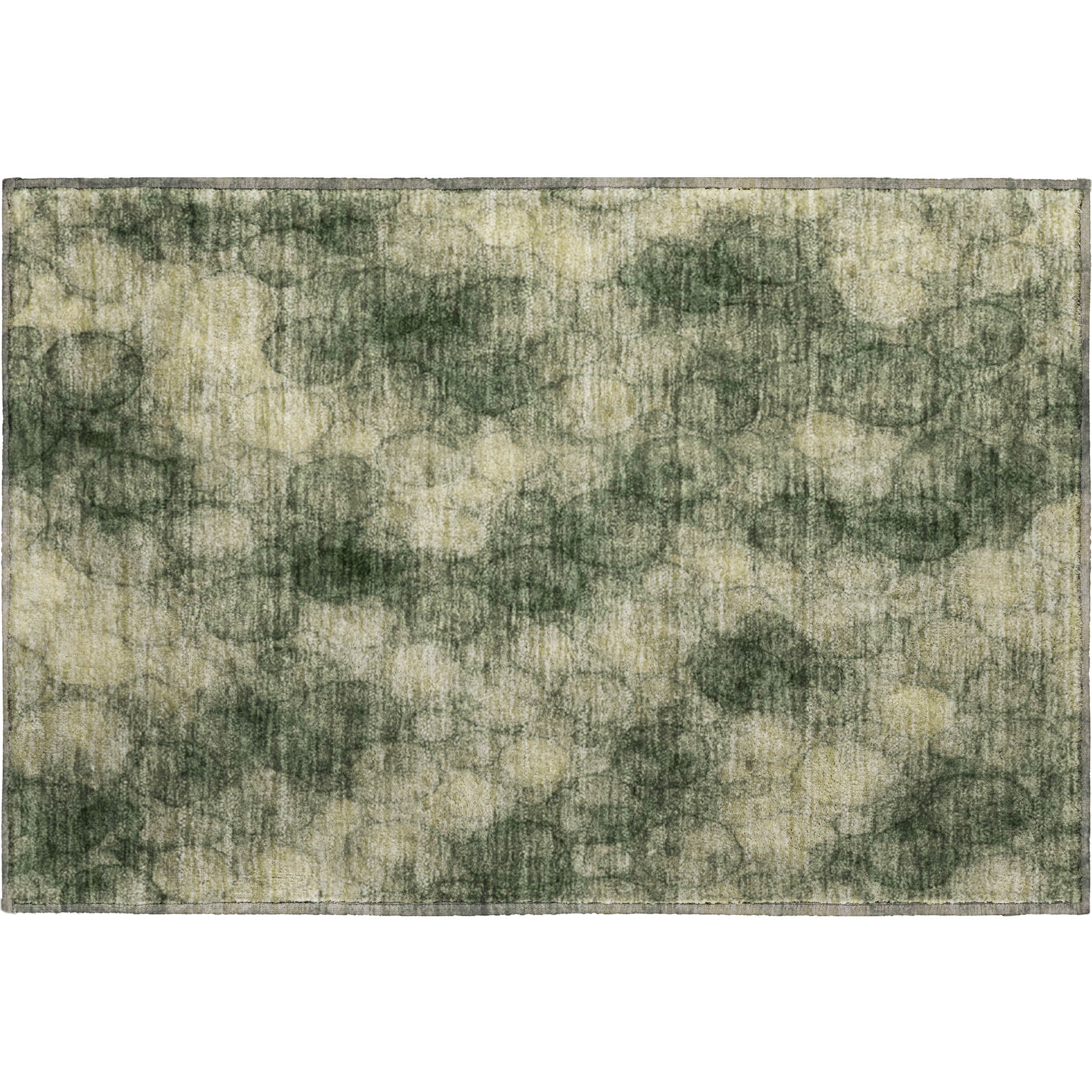 Tallinn Machine Washable Transitional Basil Green Rug 1'8" x 2'6" #shape_Rectangle
