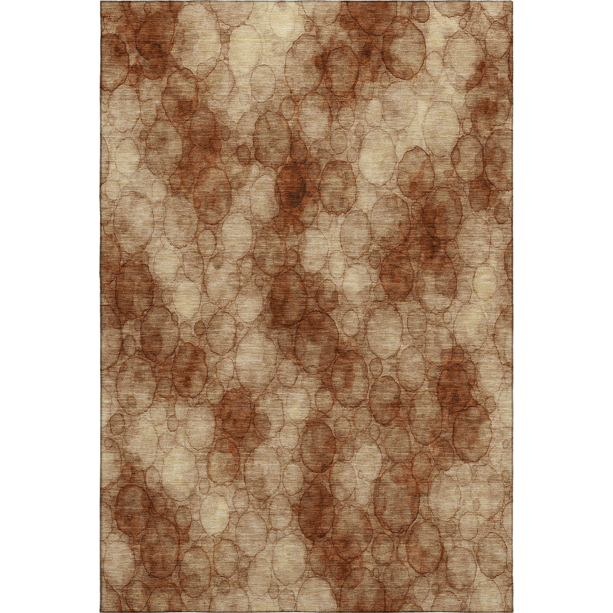 Tallinn Machine Washable Transitional Paprika Orange Rug 3' x 5' #shape_Rectangle