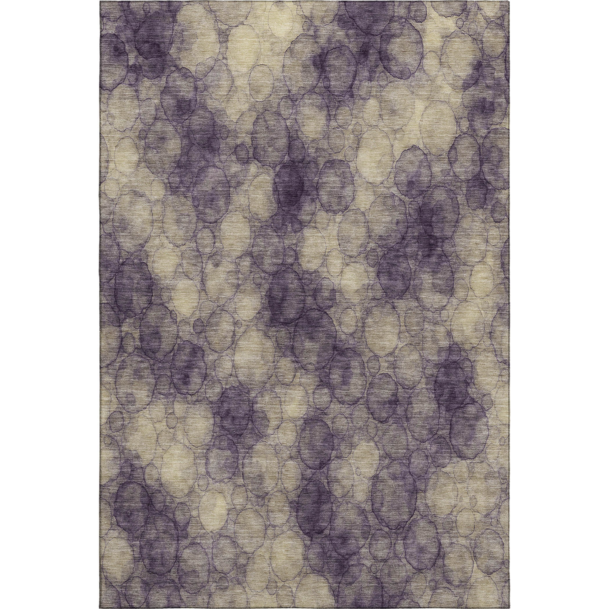 Tallinn Machine Washable Transitional Plum Purple Rug 3' x 5' #shape_Rectangle