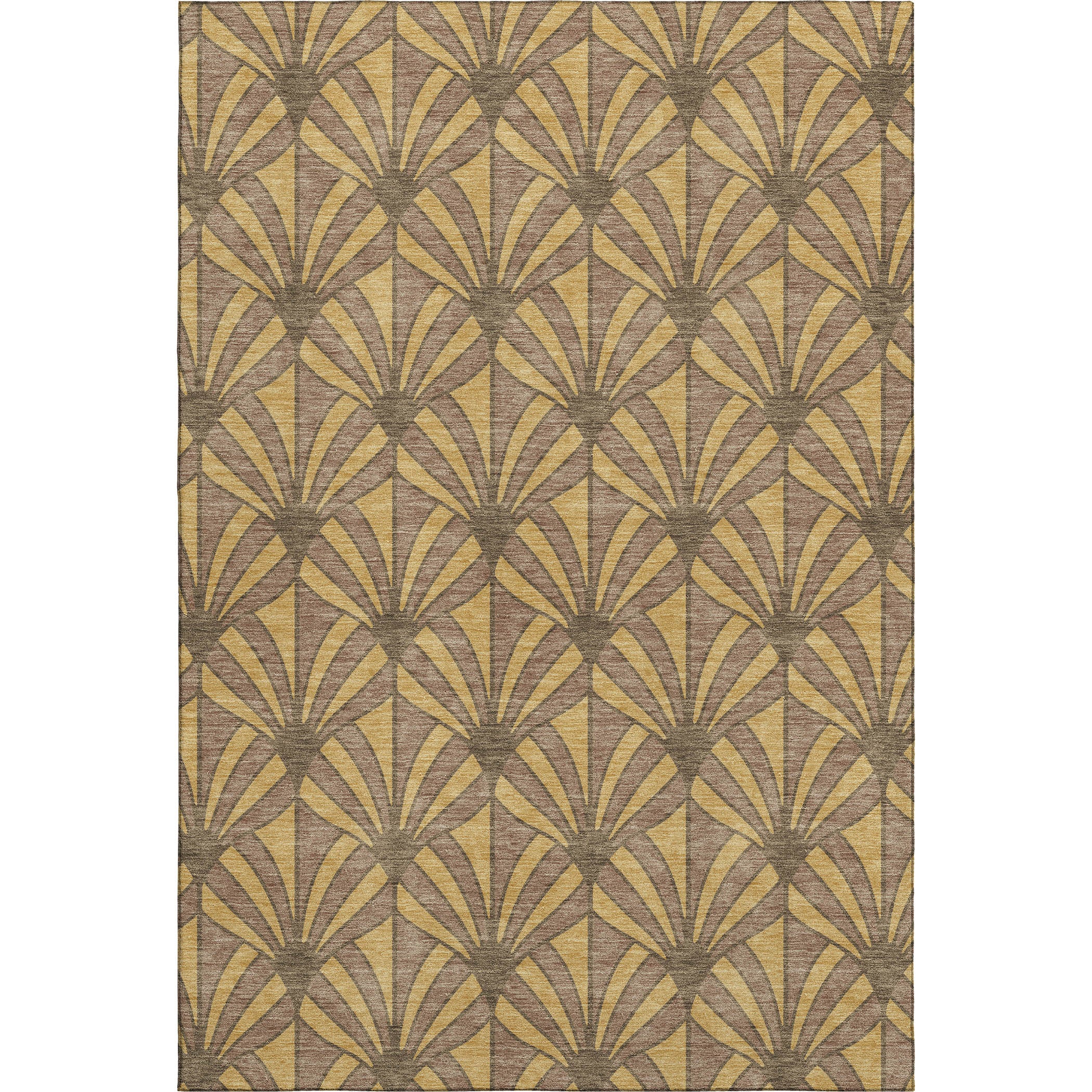 Zanzibar Machine Washable Transitional Gold Rug 3' x 5' #shape_Rectangle