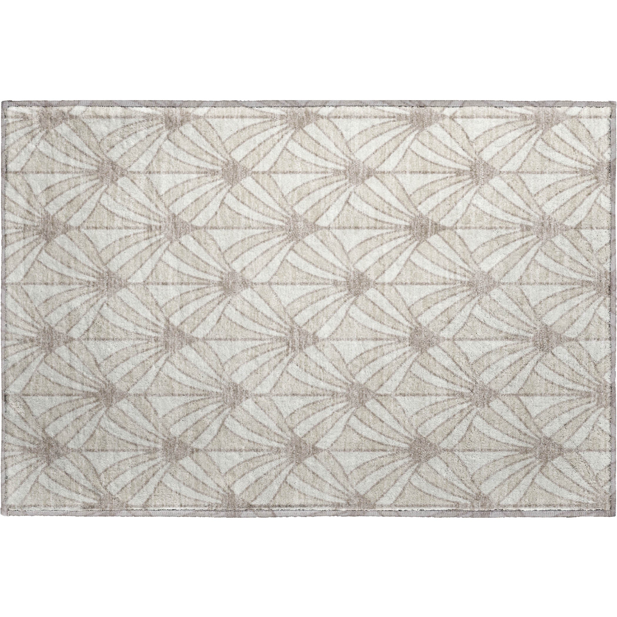 Zanzibar Machine Washable Transitional Ivory Rug 1'8" x 2'6" #shape_Rectangle