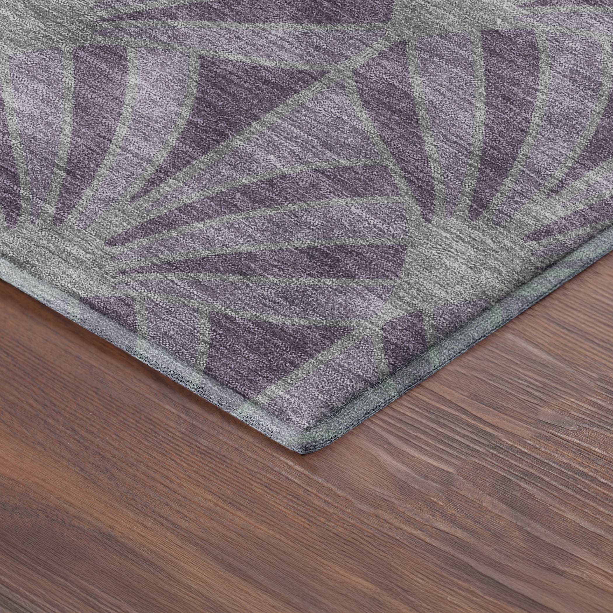 Zanzibar Machine Washable Transitional Purple Rug 1'8" x 2'6" #shape_Rectangle