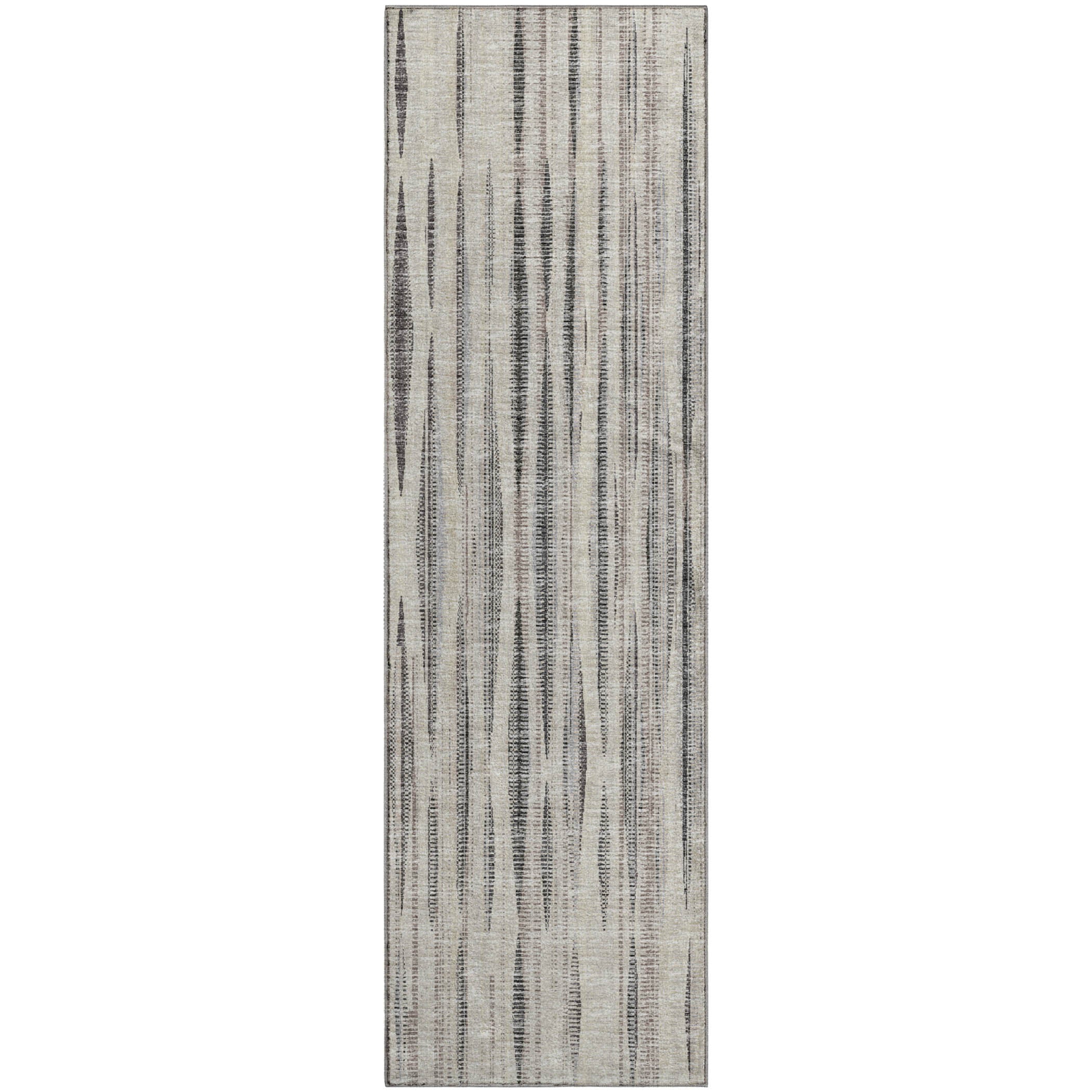 Montevideo Machine Washable Transitional Beige Ivory Rug 2'3" x 7'6" #shape_Runner