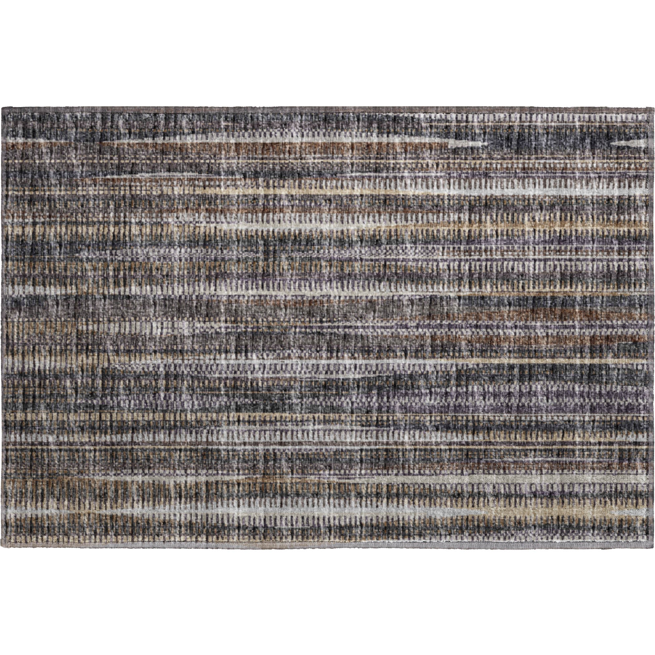 Montevideo Machine Washable Transitional Brown Chocolate Rug 1'8" x 2'6" #shape_Rectangle