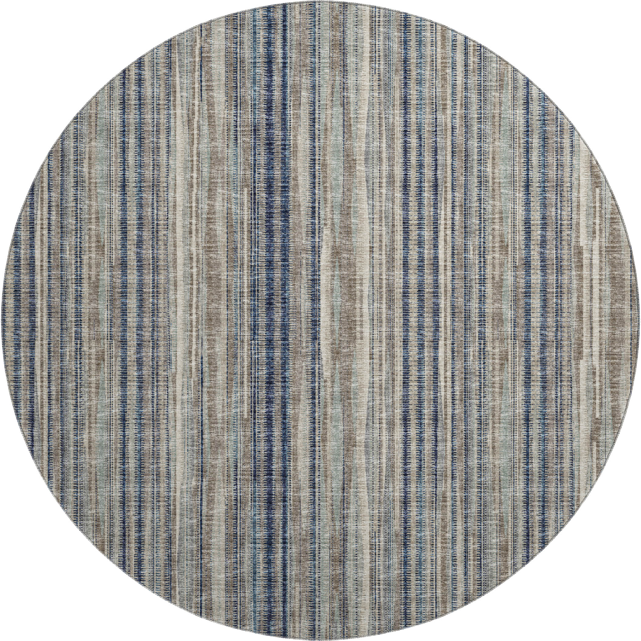 Montevideo Machine Washable Transitional Earth Mocha Rug 8' x 8' #shape_Round