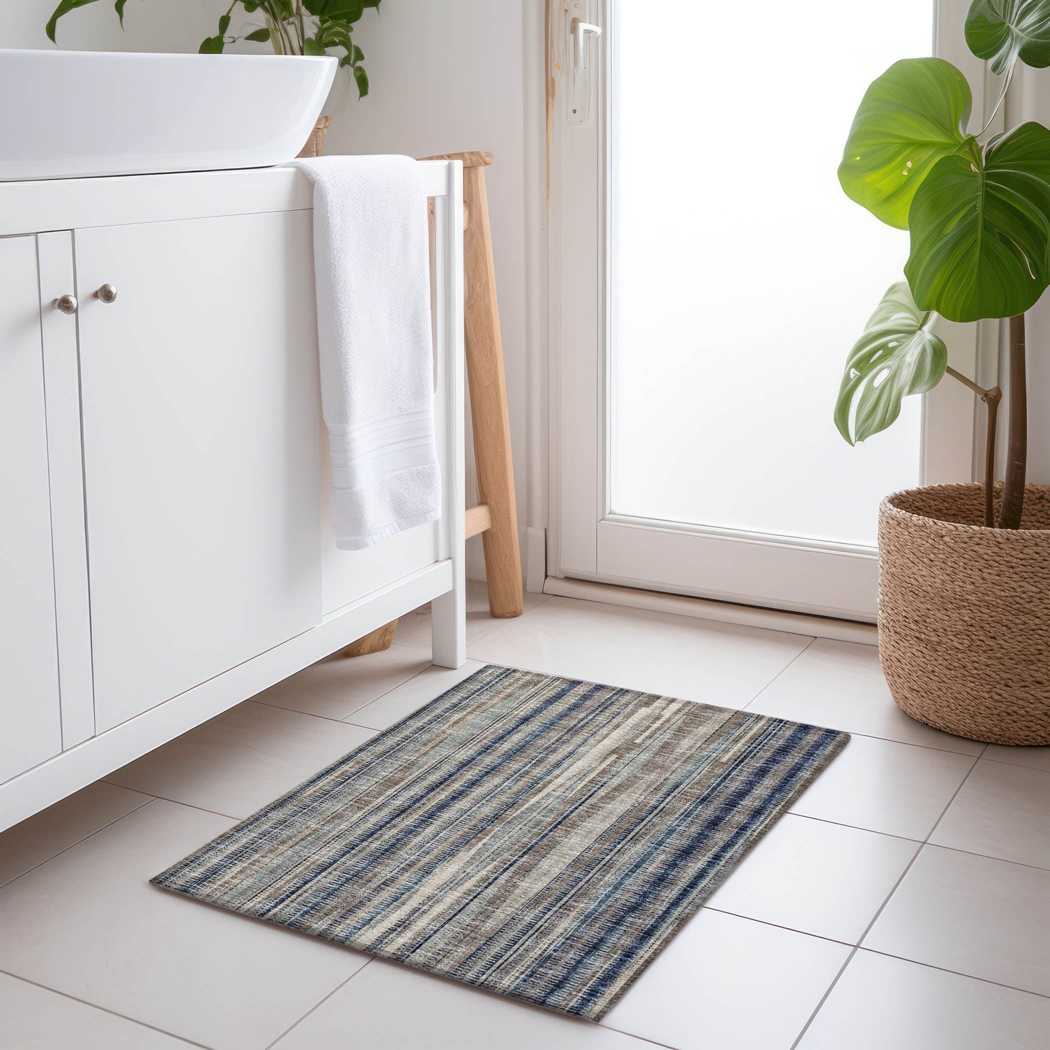 Montevideo Machine Washable Transitional Earth Mocha Rug 1'8" x 2'6" #shape_Rectangle